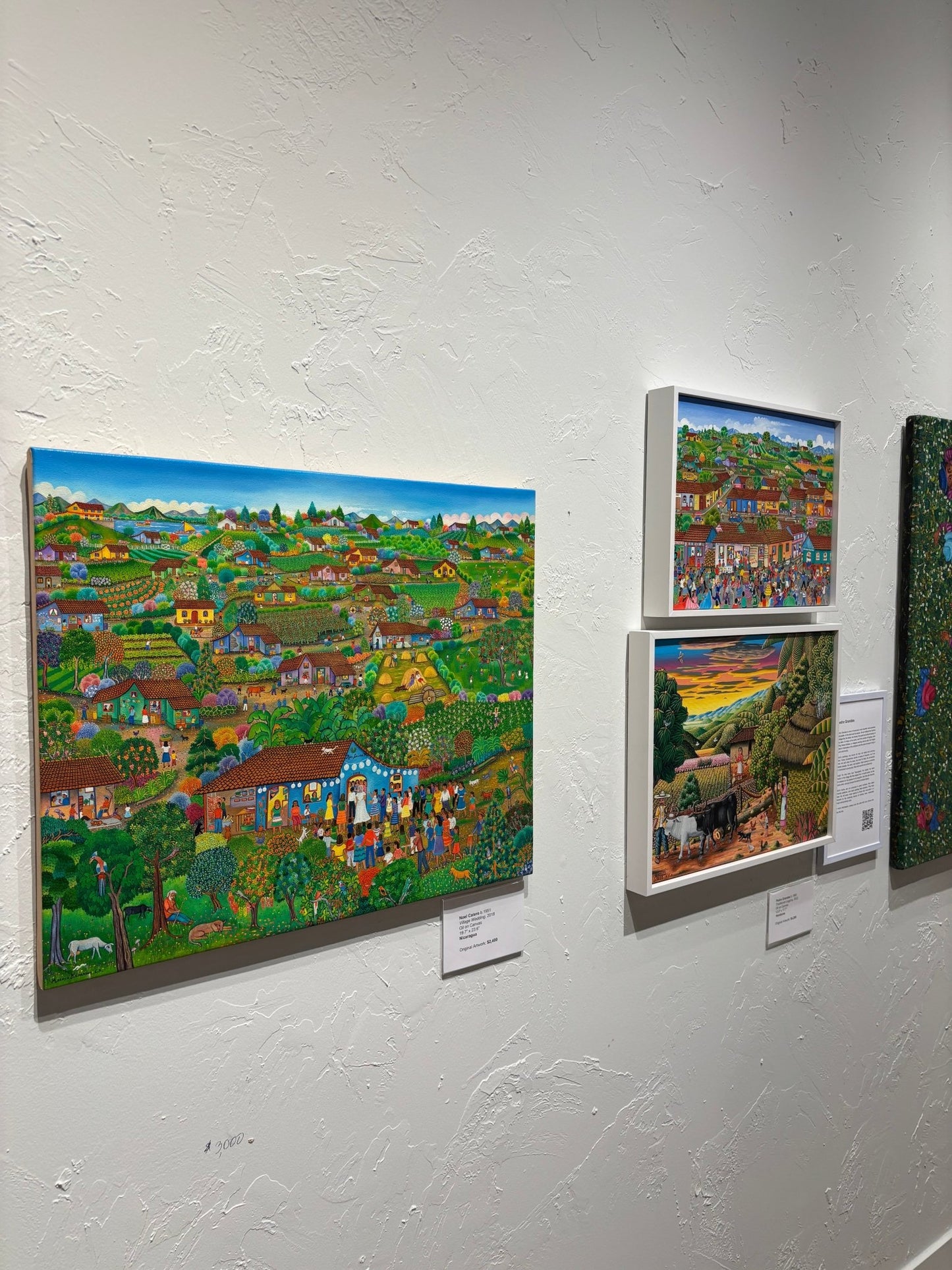 Original Painting "Street Party" by Noel Calero 11.8"x15.7" - ThePopUp Art Gallery