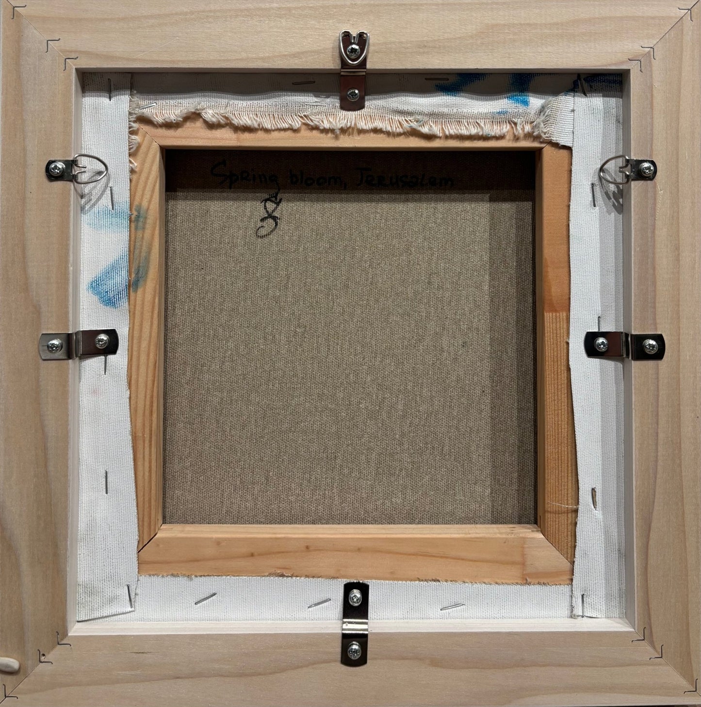 Original Painting "Jerusalem" by Zoe Sever, 11.8" x 11.8" - ThePopUp Art Gallery