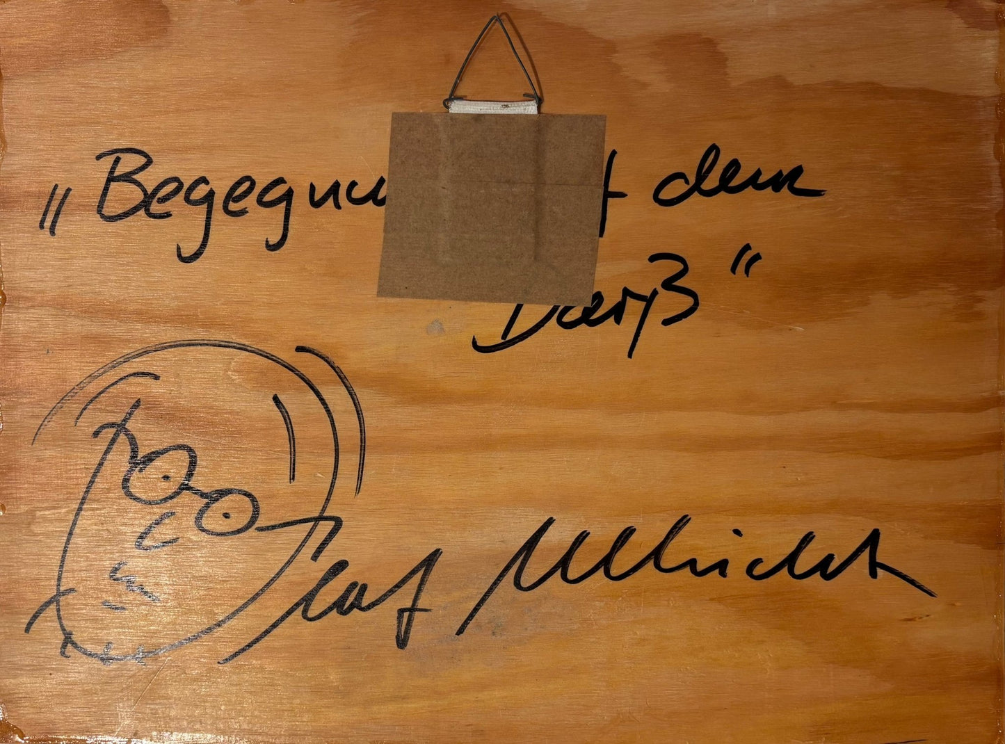 Original Painting "A Chance Encounter" by Olaf Ulbricht 11.8” x 15.7” - ThePopUp Art Gallery