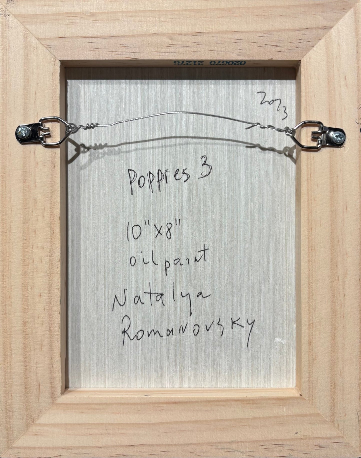 Original Painting "Poppies 3" by Natalya Romanovsky 10"x8" - ThePopUp Art Gallery