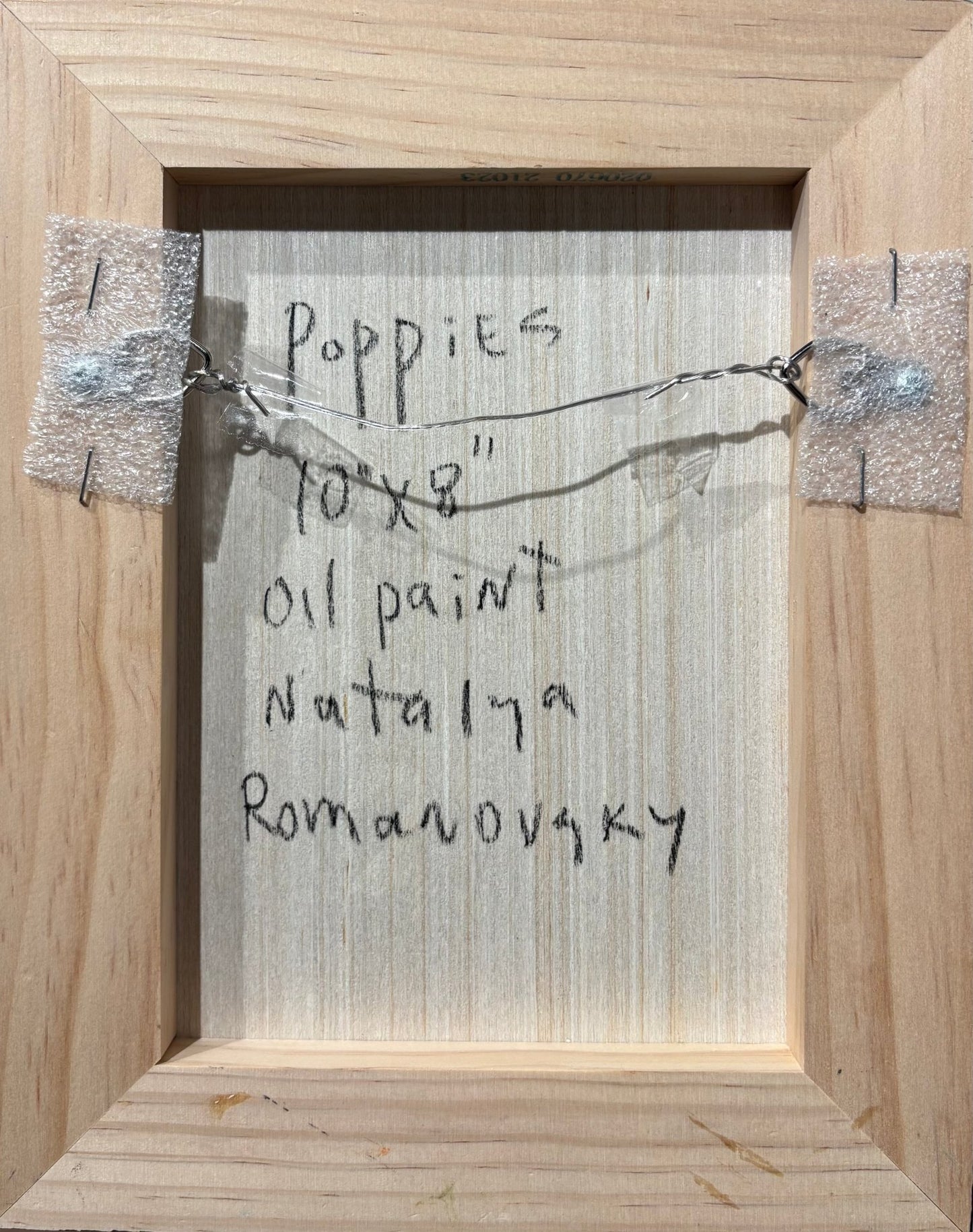 Original Painting "Poppies 5" by Natalya Romonovsky 10"x8" - ThePopUp Art Gallery