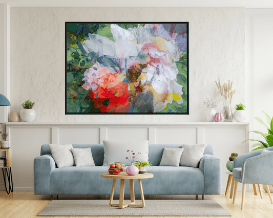 Original Painting "The Blossom" by Olivia De Rossi 31.5" x 23.6" - ThePopUp Art Gallery