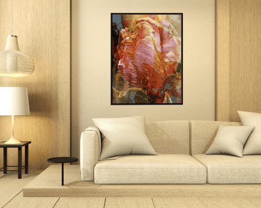 Original Painting "Tulip" by Olivia De Rossi 31.5" x 23.6" - ThePopUp Art Gallery