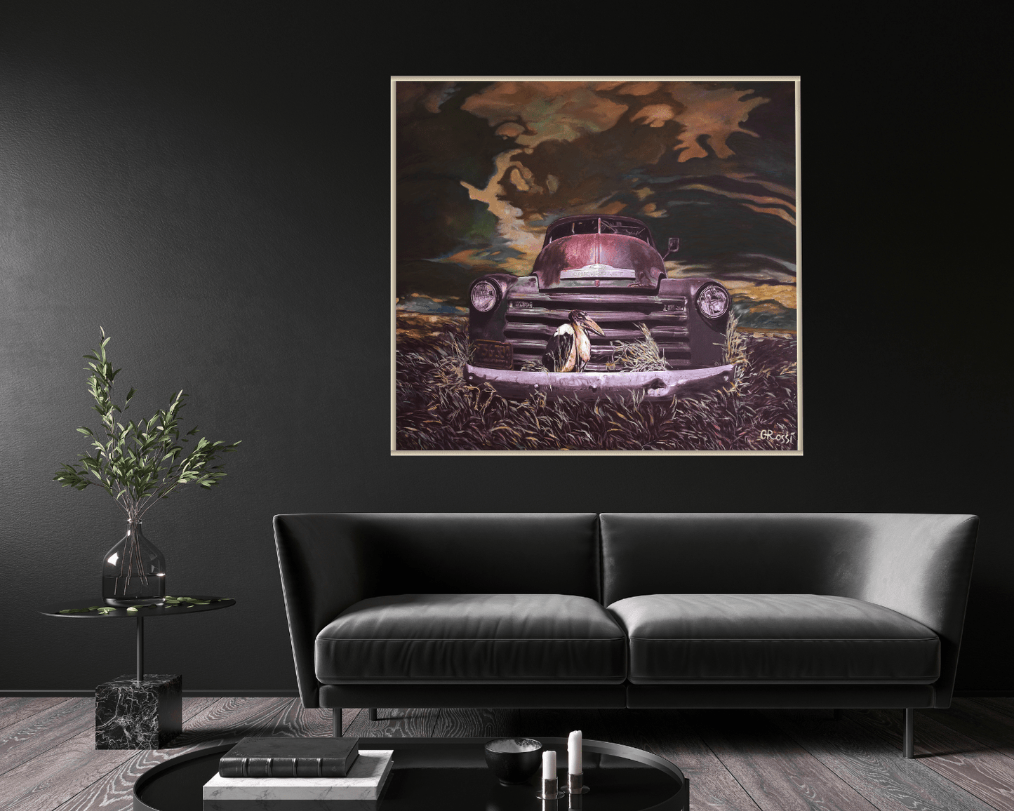 Original Painting "Relictum" Olivia de Rossi 39.37" x 43.31" - ThePopUp Art Gallery