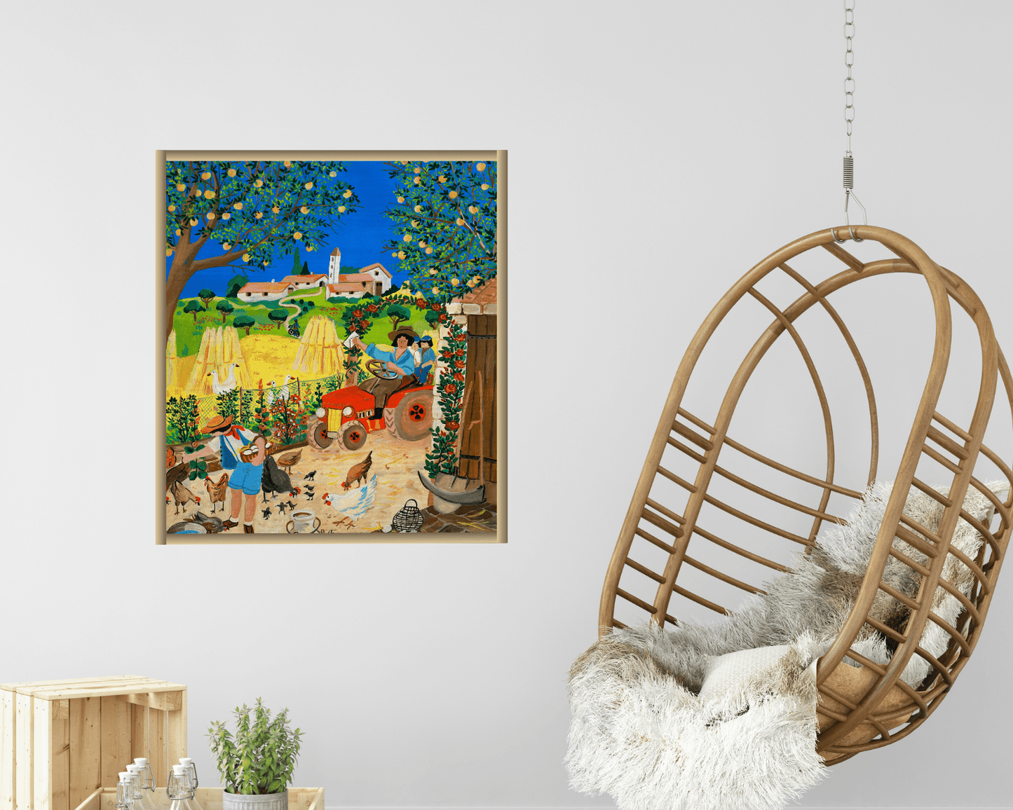 Original Painting "Good News" by Danielle Bonnol Ferou 21 1/4"x17" - ThePopUp Art Gallery