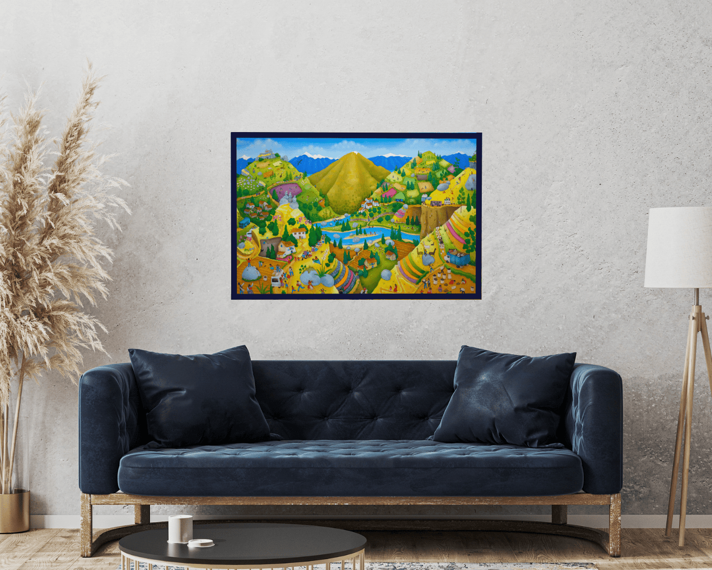 Original Painting "Voyage to Mt.Huaytapallana" by Patricia Henry Cruzalegui 23.6"x35.4" - ThePopUp Art Gallery