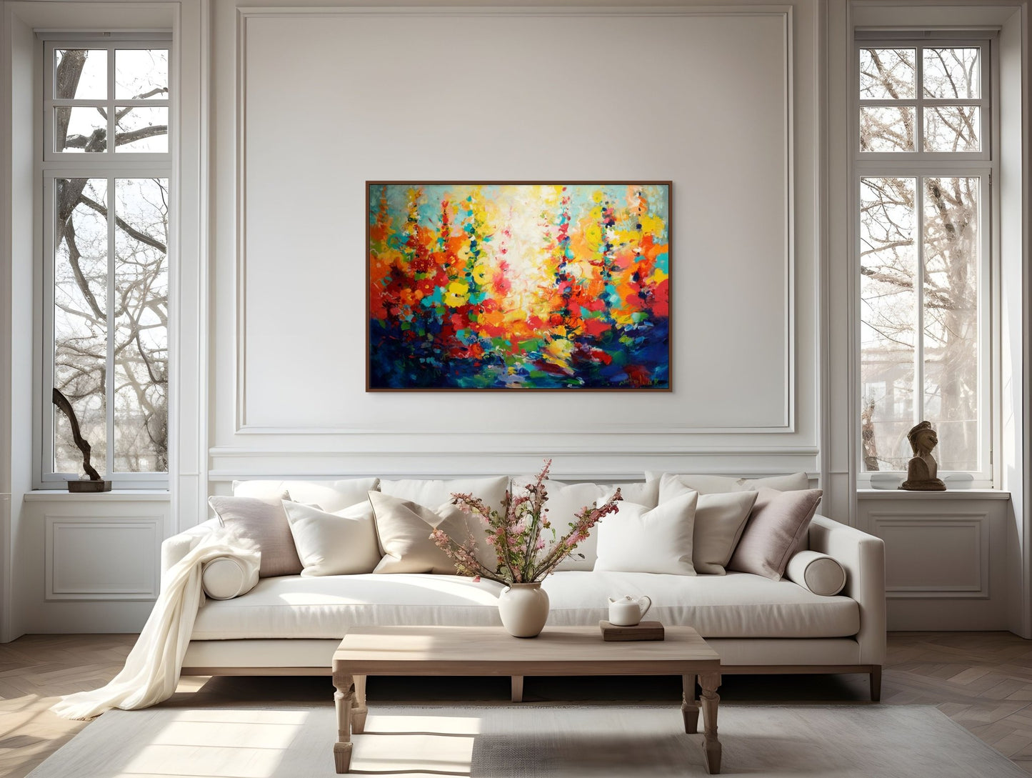 Original Painting "July Impression" by Natalya Romanovsky 60" x 40" - ThePopUp Art Gallery
