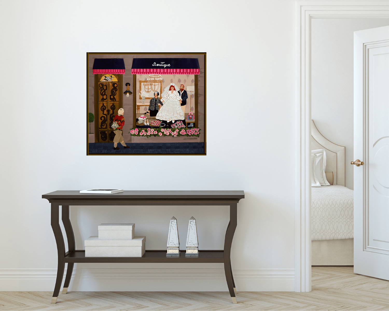 Original Painting "Paperboard Stone" by Adriana Giancrisostomo 23.62" x 27.56" - ThePopUp Art Gallery