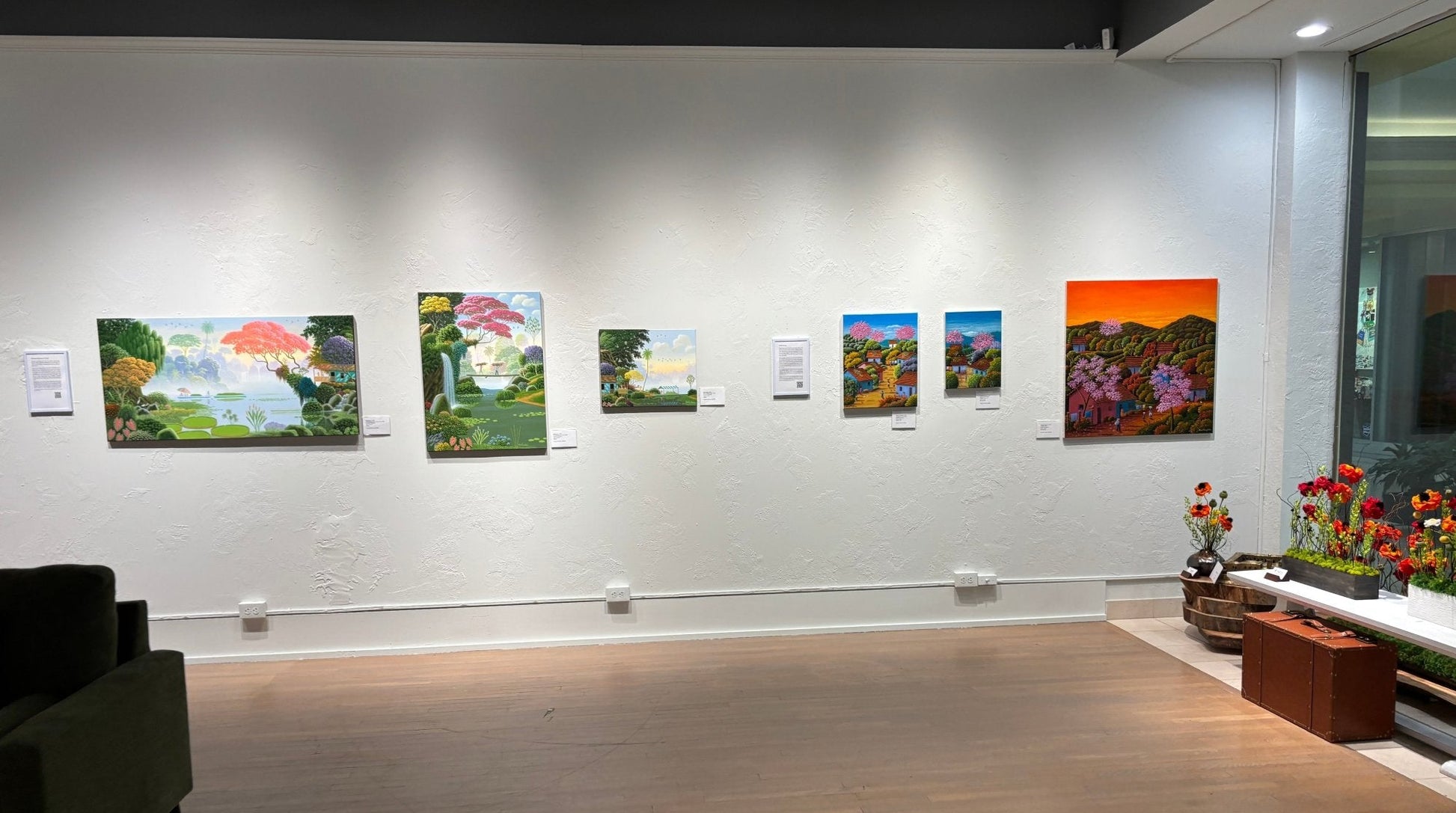 Original painting "Transporting Green Coconuts" by Edivaldo Barbosa de Souza 23.6” x 47.2” - ThePopUp Art Gallery