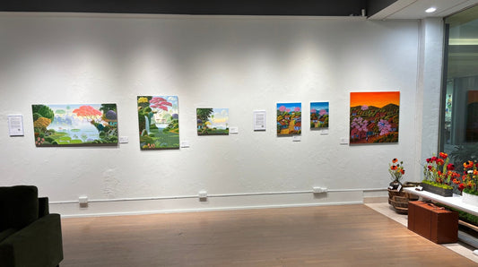 Original painting "Transporting Green Coconuts" by Edivaldo Barbosa de Souza 23.6” x 47.2” - ThePopUp Art Gallery