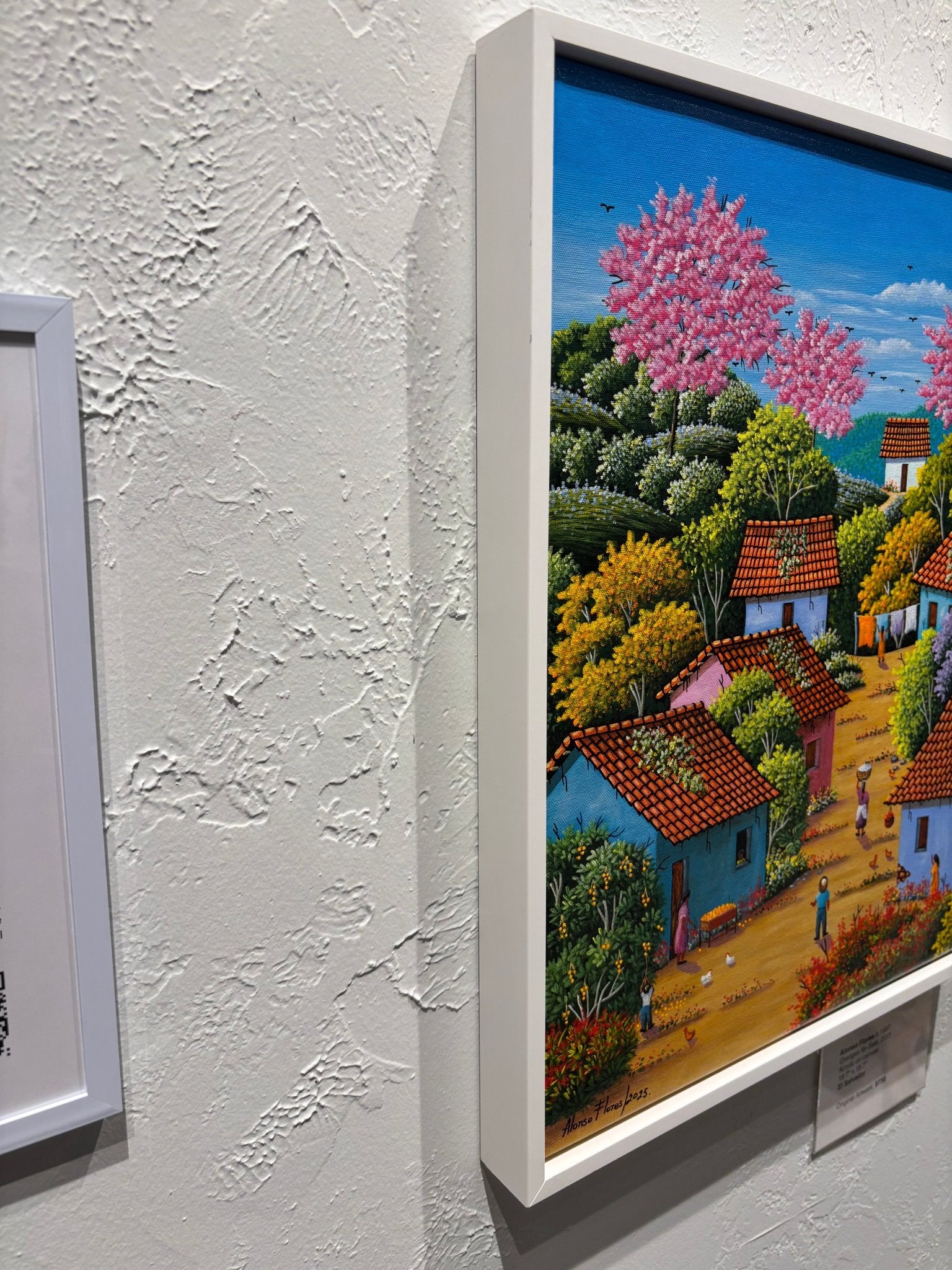 Original Painting "Oranges For Sale" by Alonso Flores, El Salvador, 19.7"x15.7" - ThePopUp Art Gallery