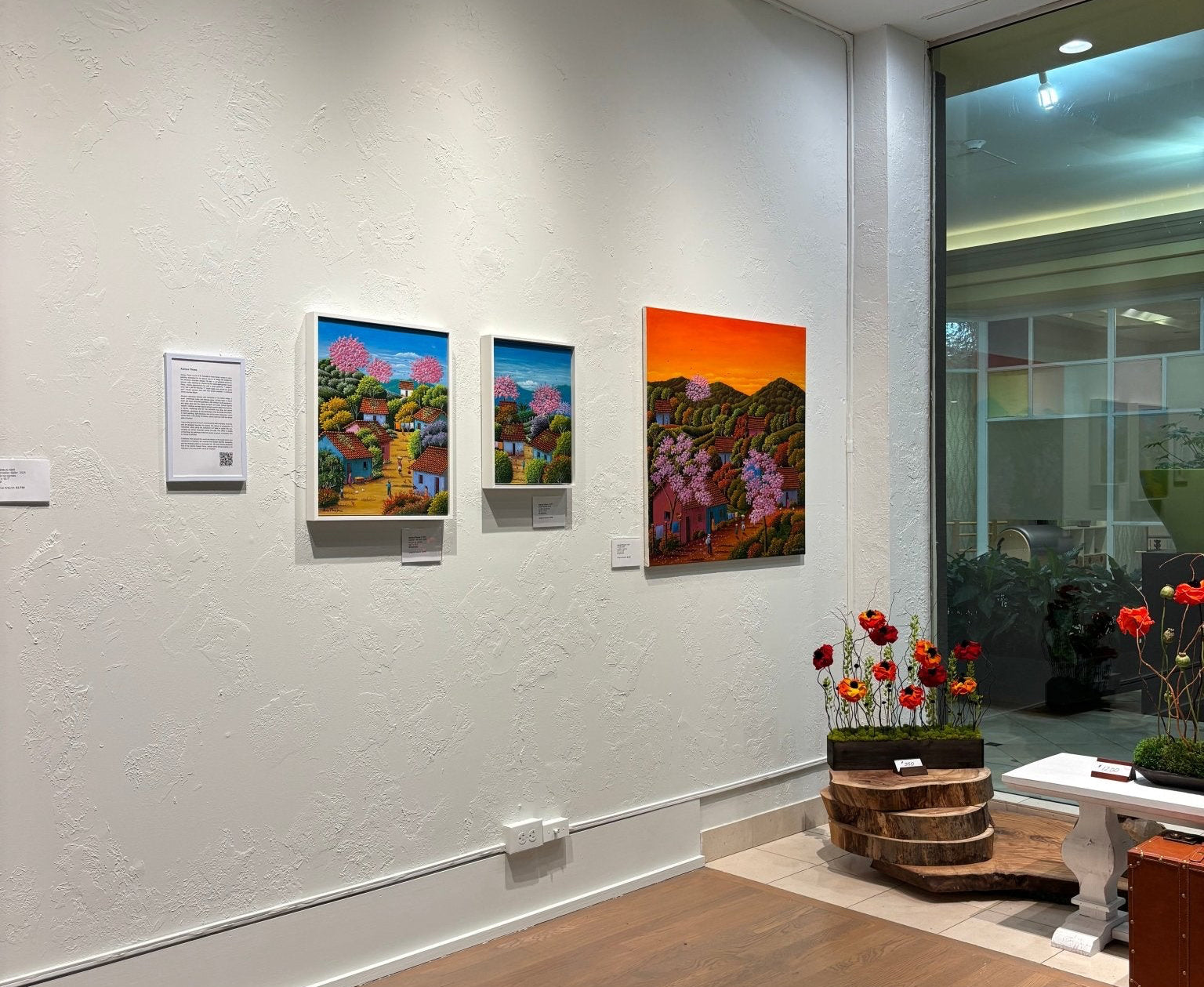 Original Painting "Oranges For Sale" by Alonso Flores, El Salvador, 19.7"x15.7" - ThePopUp Art Gallery