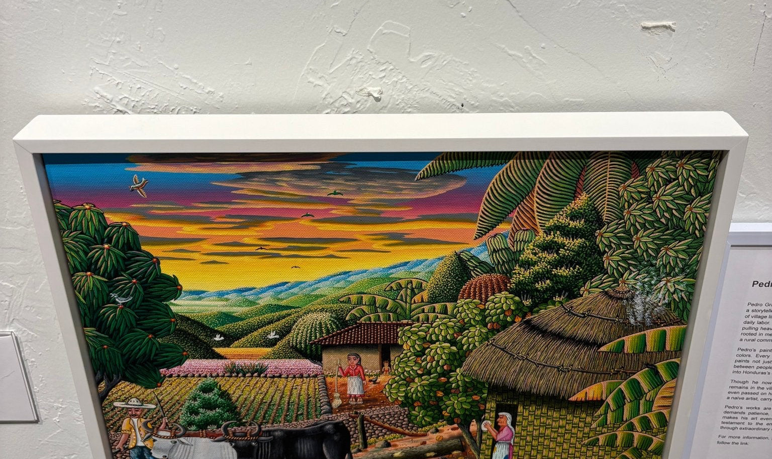 Original Painting "Traditional Logging" by Pedro Grandes 13.8"x17.7" - ThePopUp Art Gallery