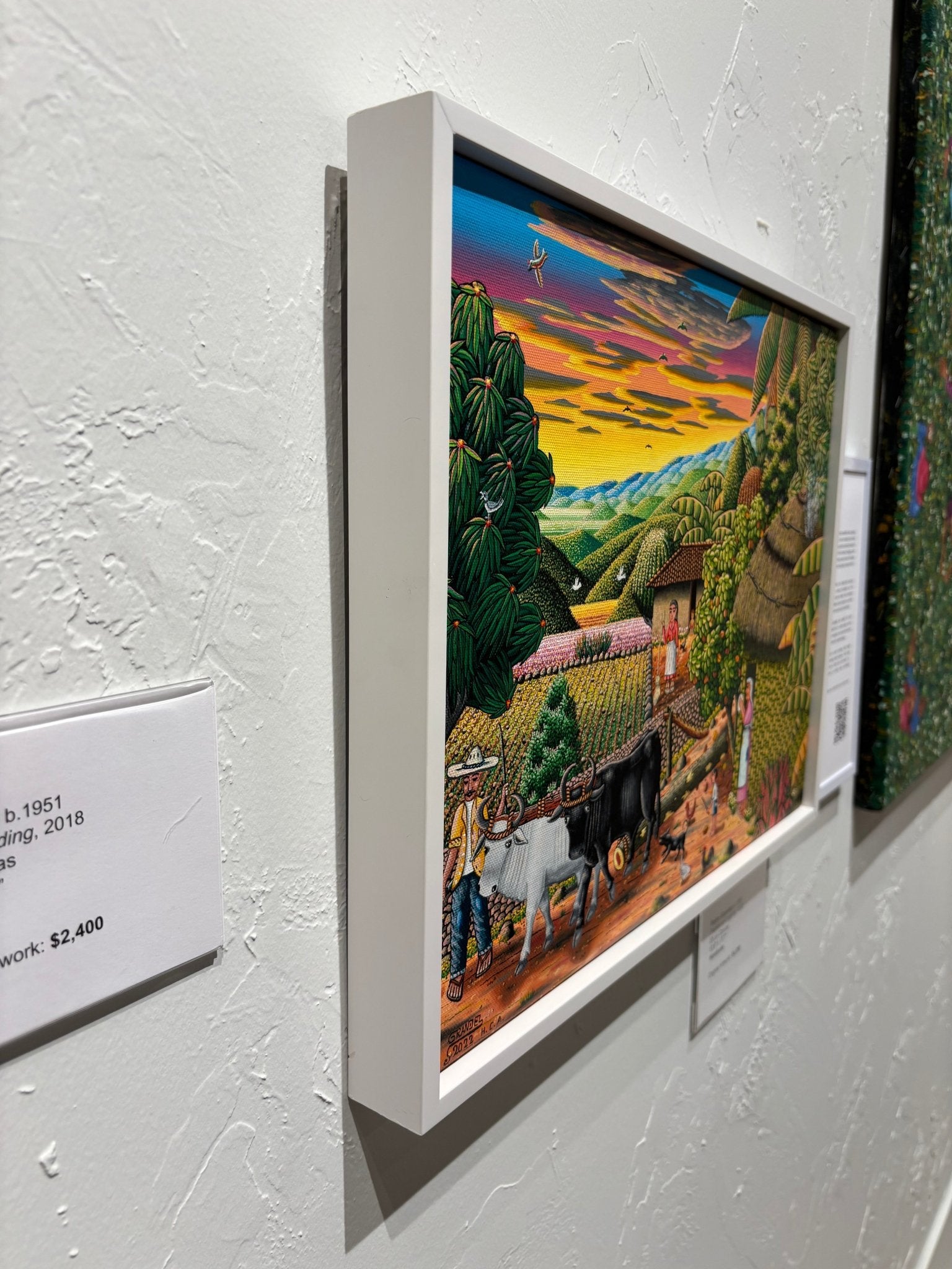 Original Painting "Traditional Logging" by Pedro Grandes 13.8"x17.7" - ThePopUp Art Gallery