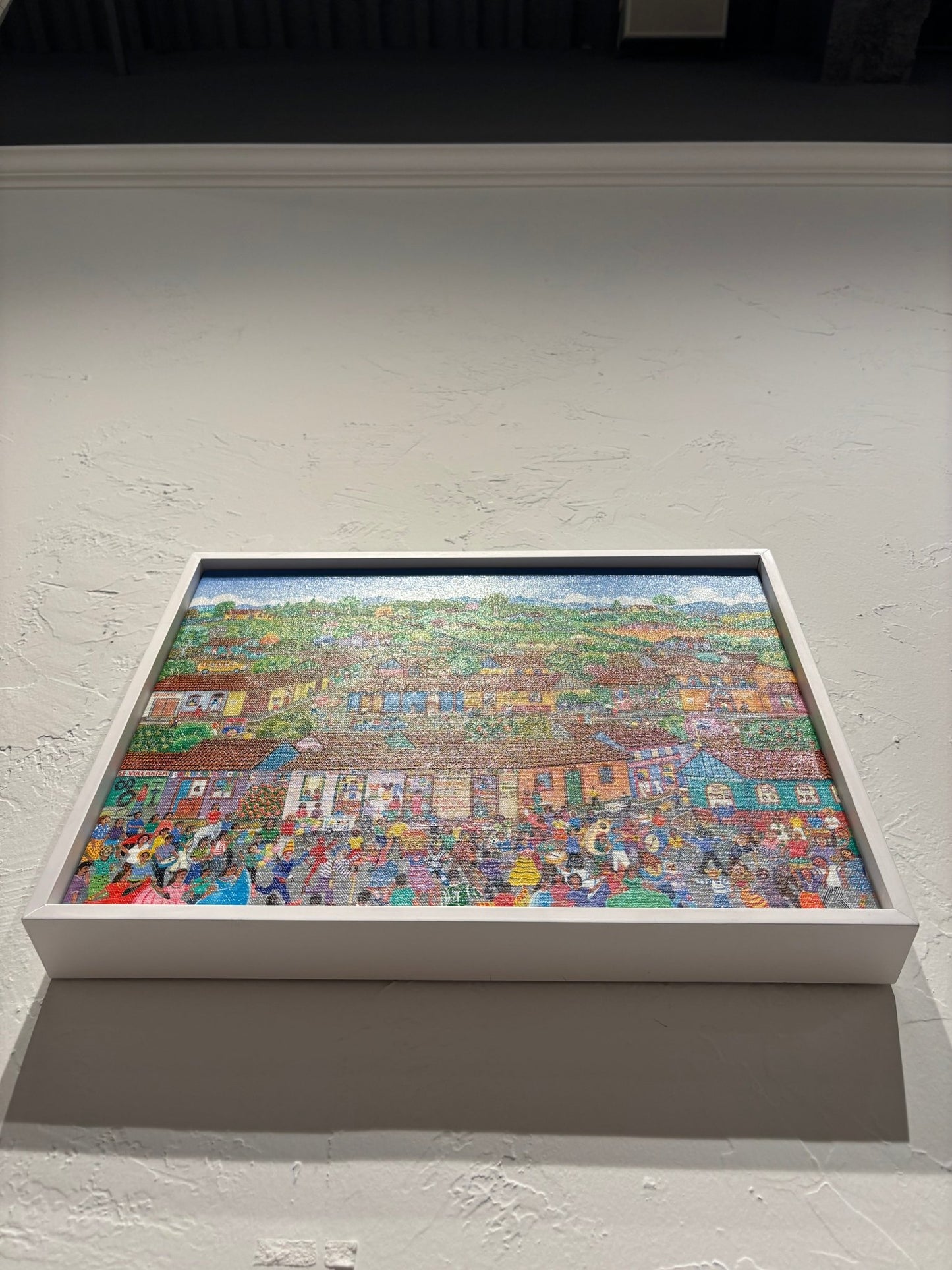 Original Painting "Street Party" by Noel Calero 11.8"x15.7" - ThePopUp Art Gallery