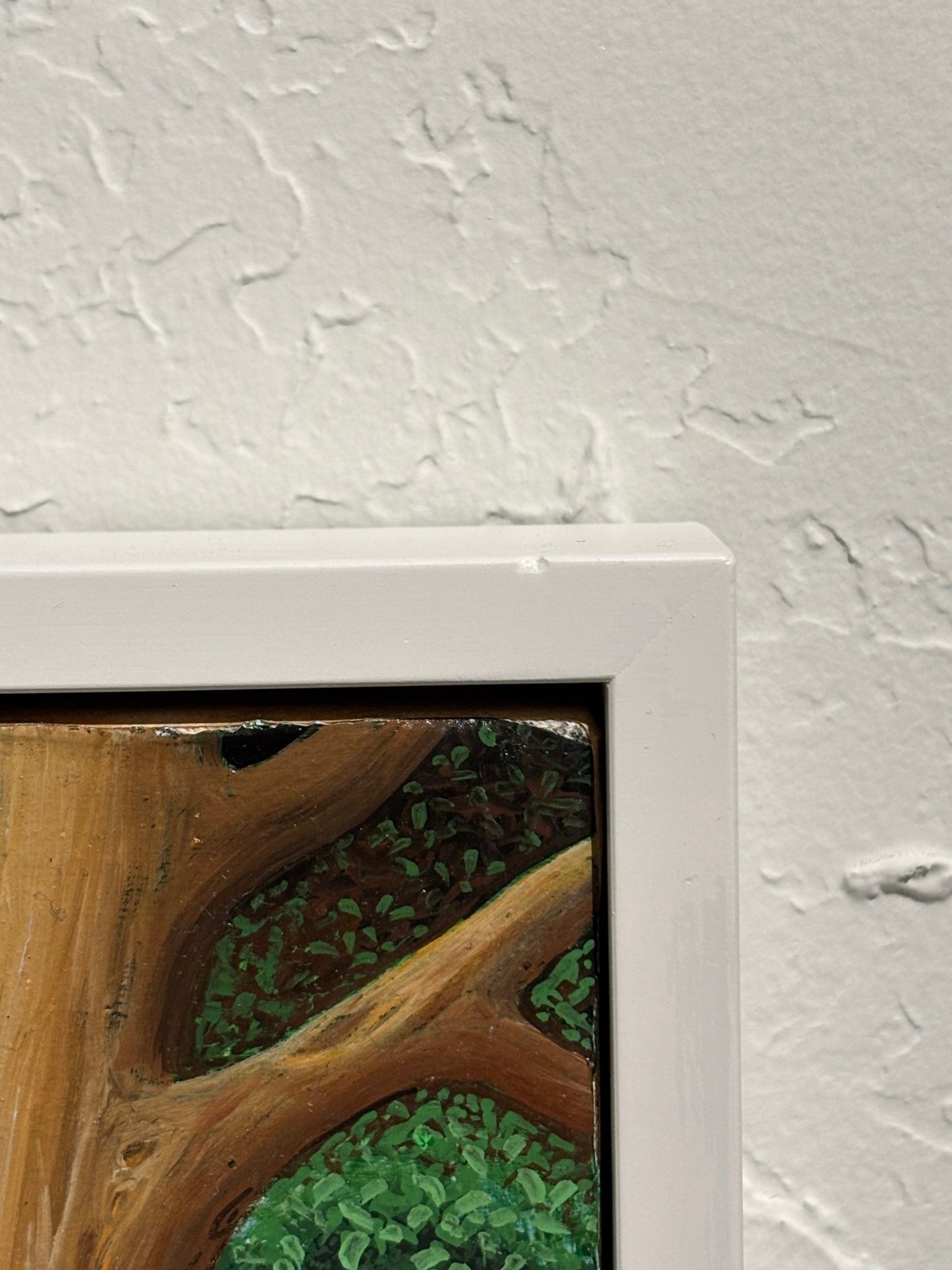 Original Painting "Mother is Calling - Lunchtime" by German Ramón Durón 8.4 x 10.4" - ThePopUp Art Gallery