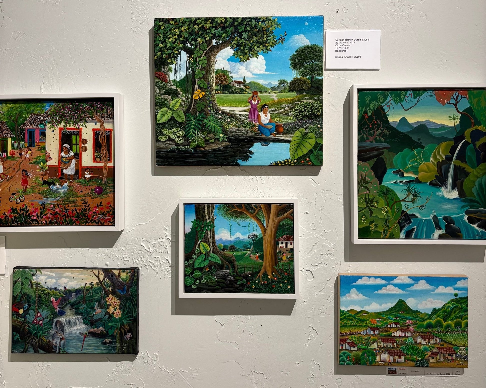 Original Painting "Mother is Calling - Lunchtime" by German Ramón Durón 8.4 x 10.4" - ThePopUp Art Gallery