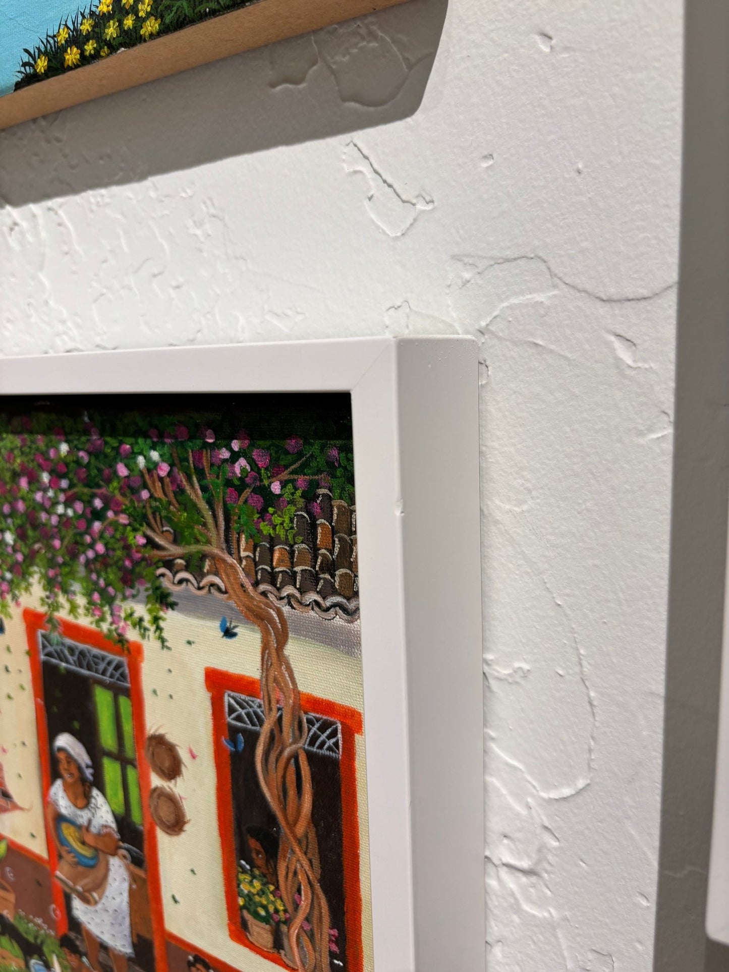 Original Painting "Our Happy Village" by Mara Toledo 11.13"x15.13" - ThePopUp Art Gallery