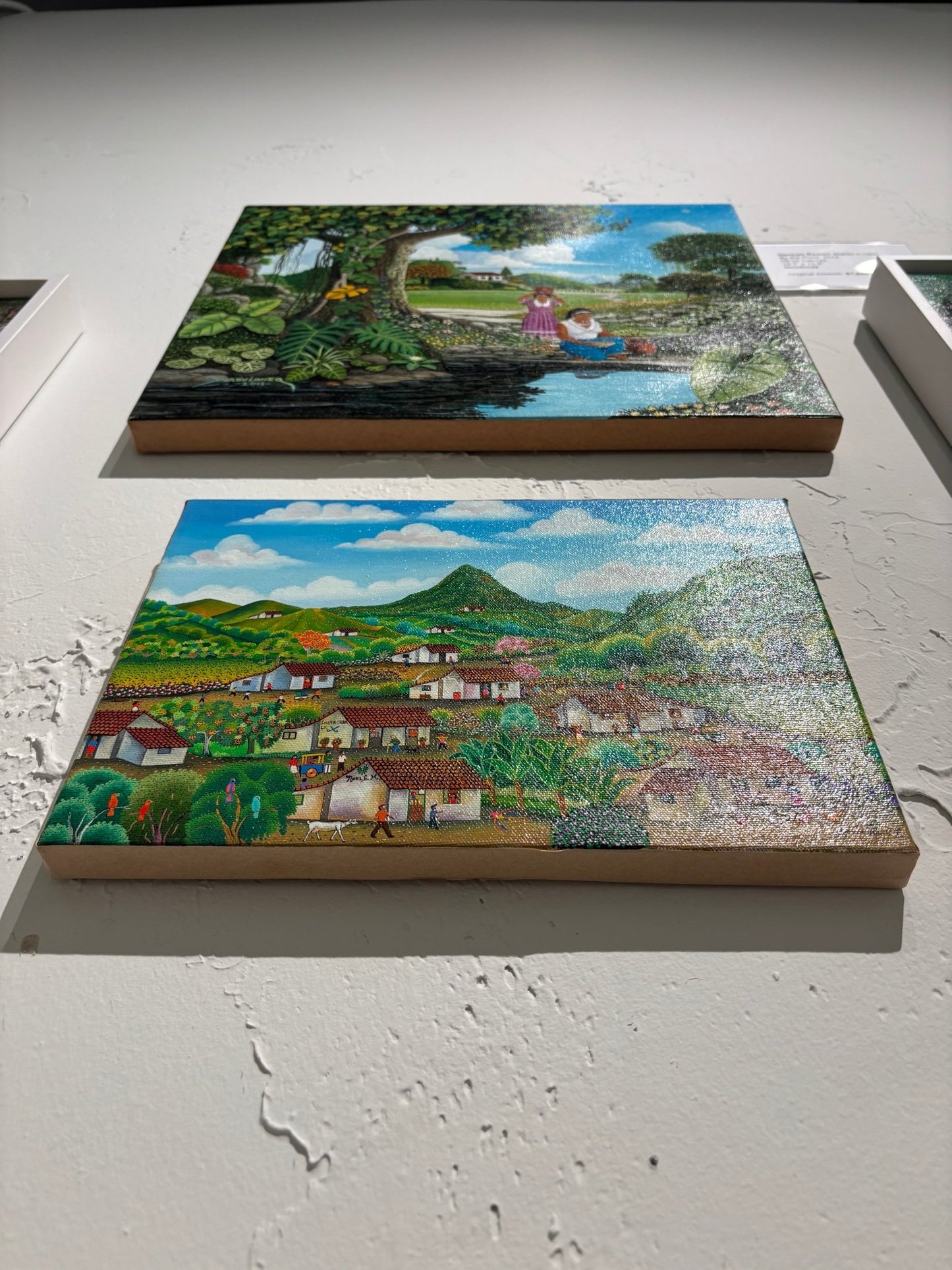 Original Painting "Road to New Guinea" by Noel Calero 8.3"x11.8" - ThePopUp Art Gallery