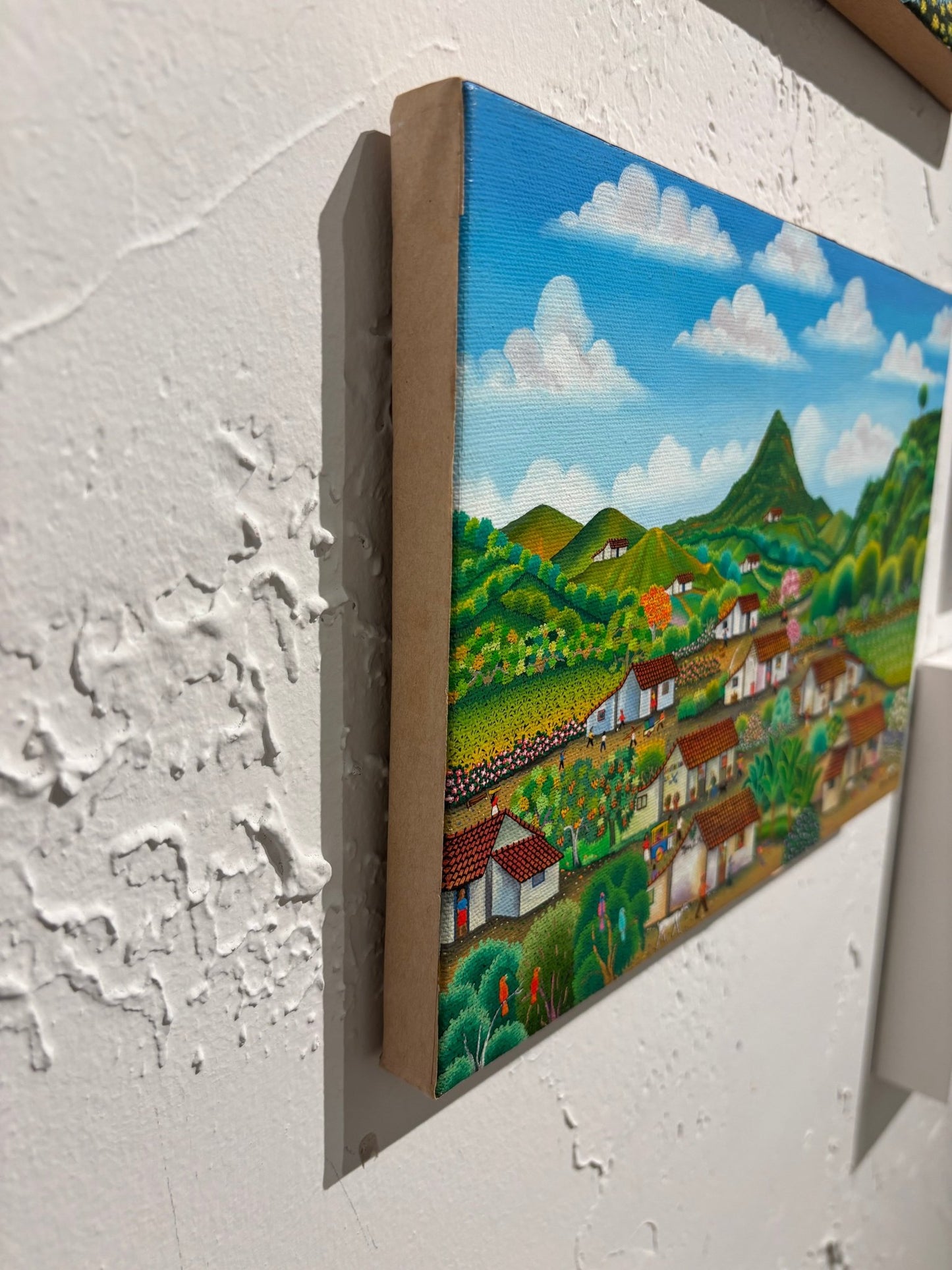 Original Painting "Road to New Guinea" by Noel Calero 8.3"x11.8" - ThePopUp Art Gallery