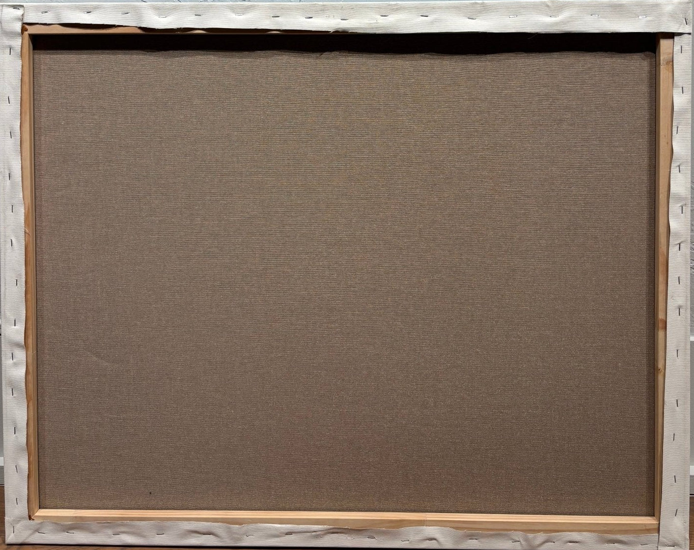 Original Painting "The Train Driving At The Town" by Fausto Perez 29.5" x 37.4" - ThePopUp Art Gallery