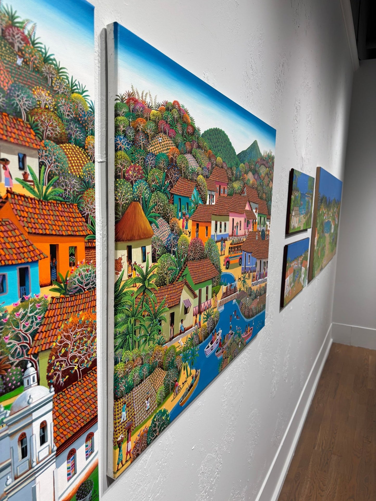 Original Painting "America Sofia" by Fausto Perez 29.5" x 37.4" - ThePopUp Art Gallery