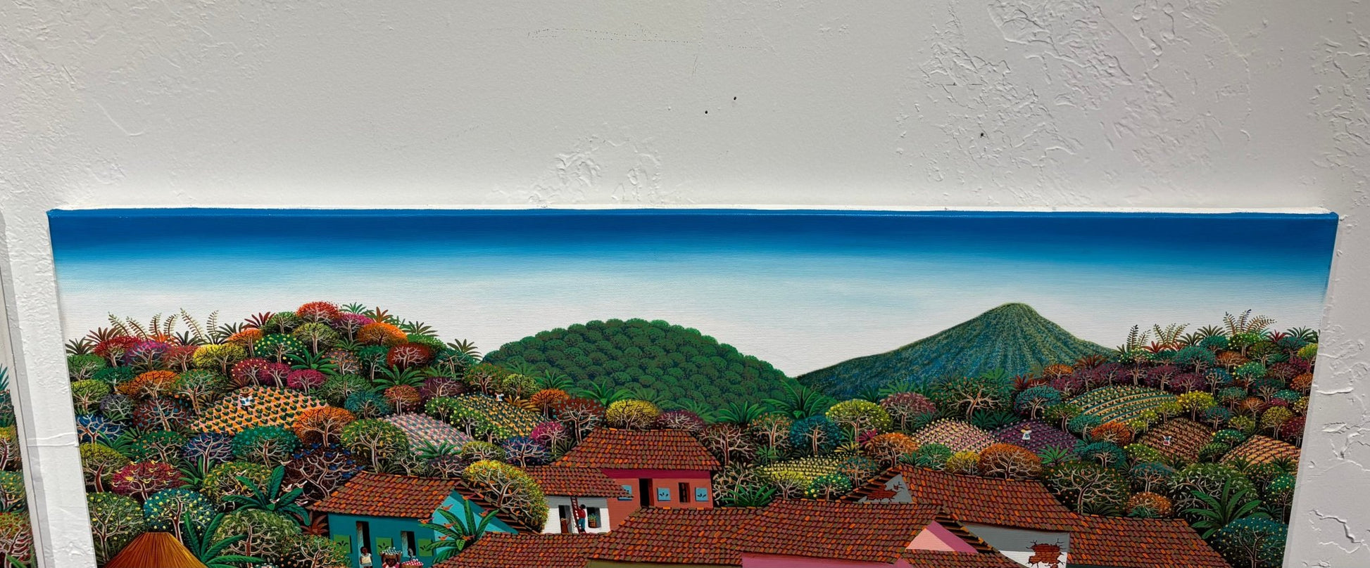 Original Painting "America Sofia" by Fausto Perez 29.5" x 37.4" - ThePopUp Art Gallery