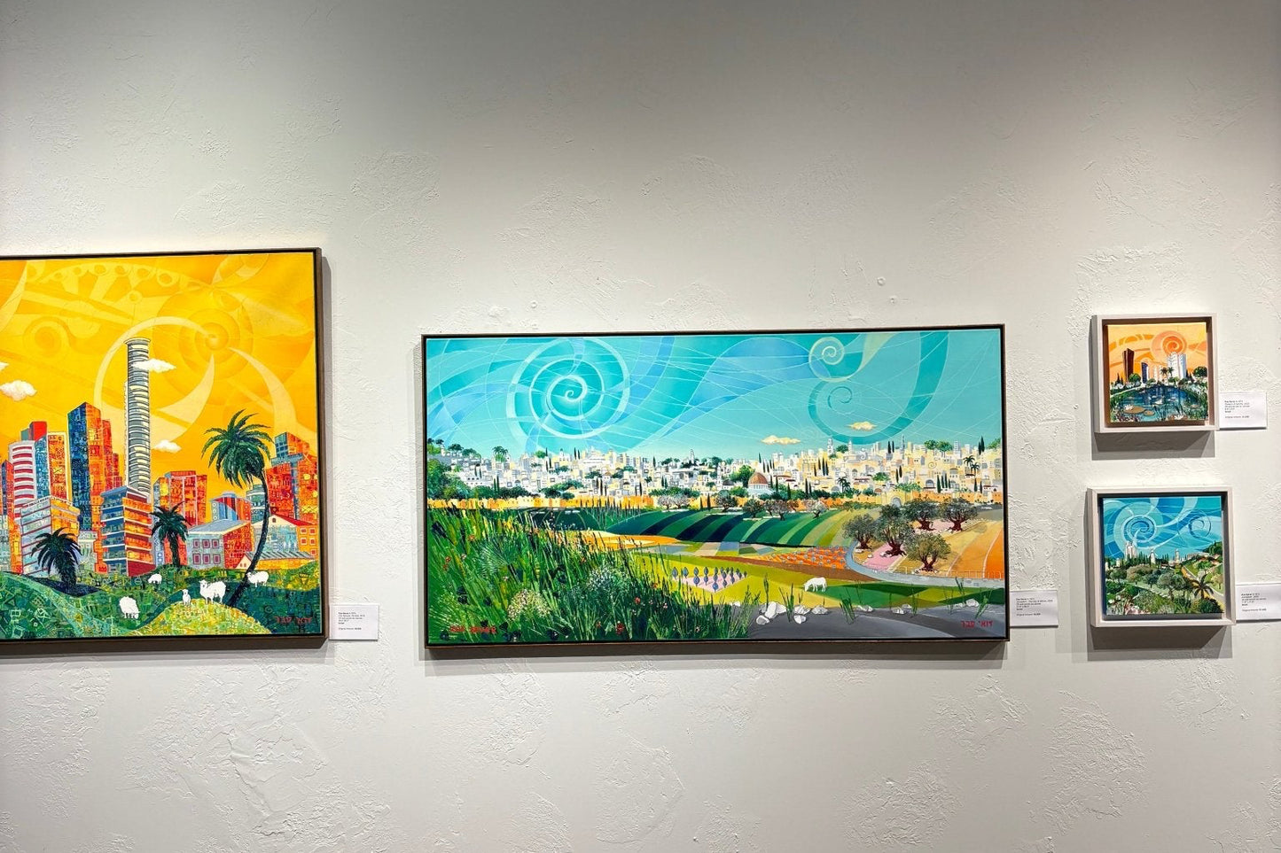 Original Painting "Jerusalem" by Zoe Sever, 11.8" x 11.8" - ThePopUp Art Gallery