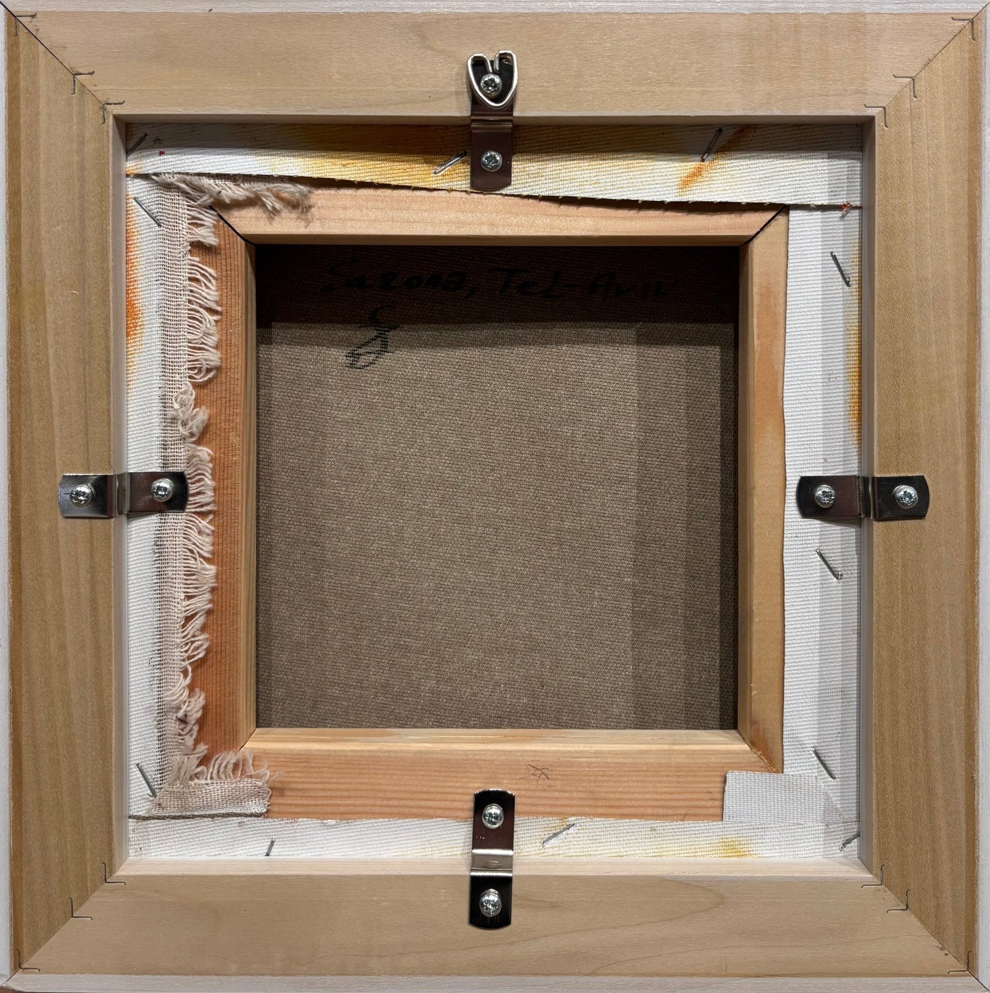 Original Painting "Flowers of Sarona" by Zoe Sever 9.8” x 9.8” - ThePopUp Art Gallery