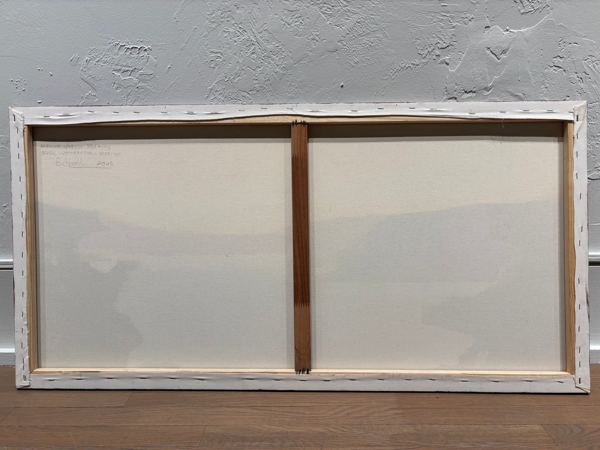 Original painting "Transporting Green Coconuts" by Edivaldo Barbosa de Souza 23.6” x 47.2” - ThePopUp Art Gallery