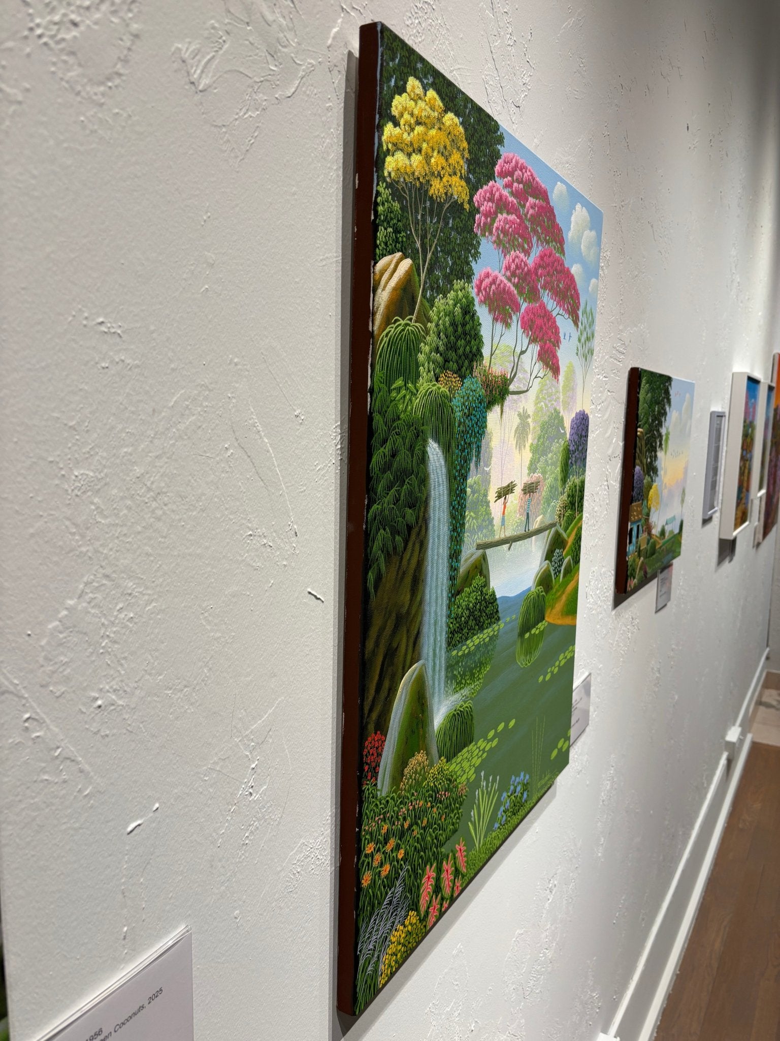 Original Painting "Couple with Firewood" by Edivaldo Barbosa de Souza 31 1/2" x 21 5/16" - ThePopUp Art Gallery