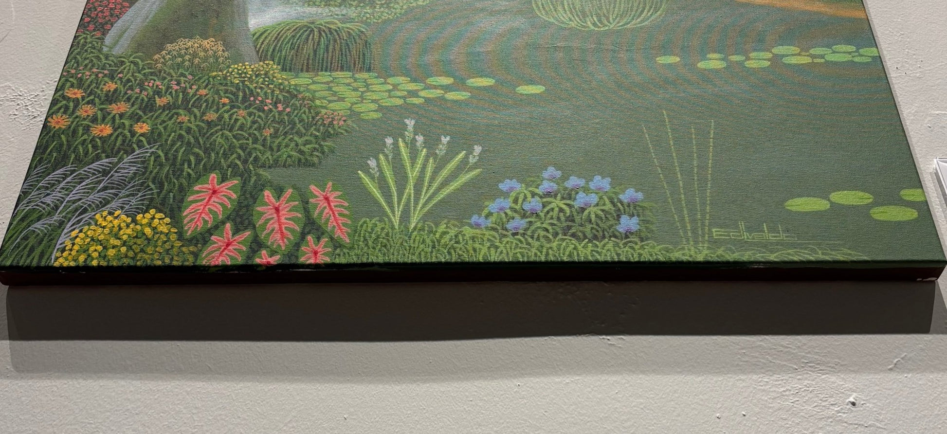 Original Painting "Couple with Firewood" by Edivaldo Barbosa de Souza 31 1/2" x 21 5/16" - ThePopUp Art Gallery