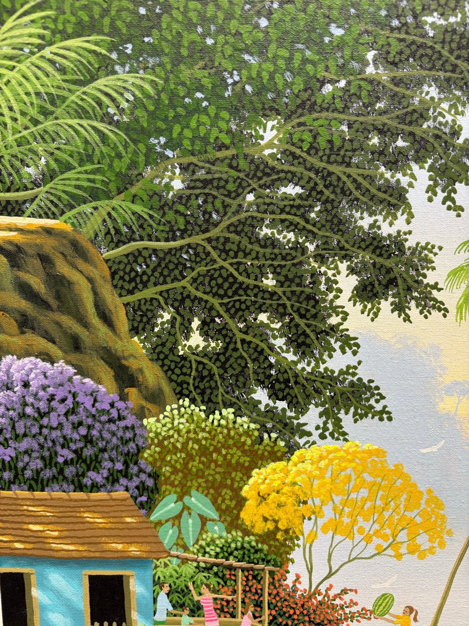 Original Painting "Watermelon Seller" by Edivaldo Barbosa de Souza 15.7” x 19.7” - ThePopUp Art Gallery