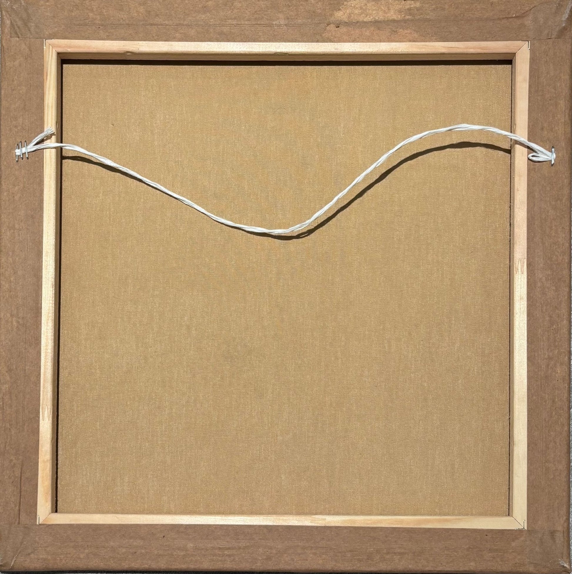 Original Painting "The Singer" by Eduardo Ungar 16.1"x16.1" - ThePopUp Art Gallery