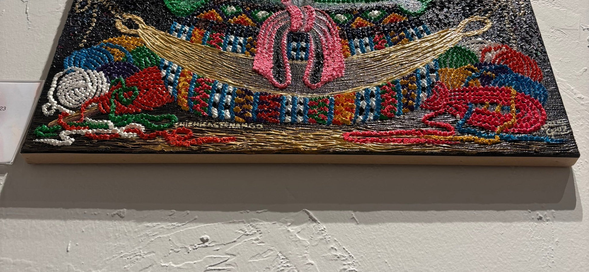 Original Painting "Chichicastenango Weaver" by Lorenzo Cruz 24.8” x 16.9” - ThePopUp Art Gallery