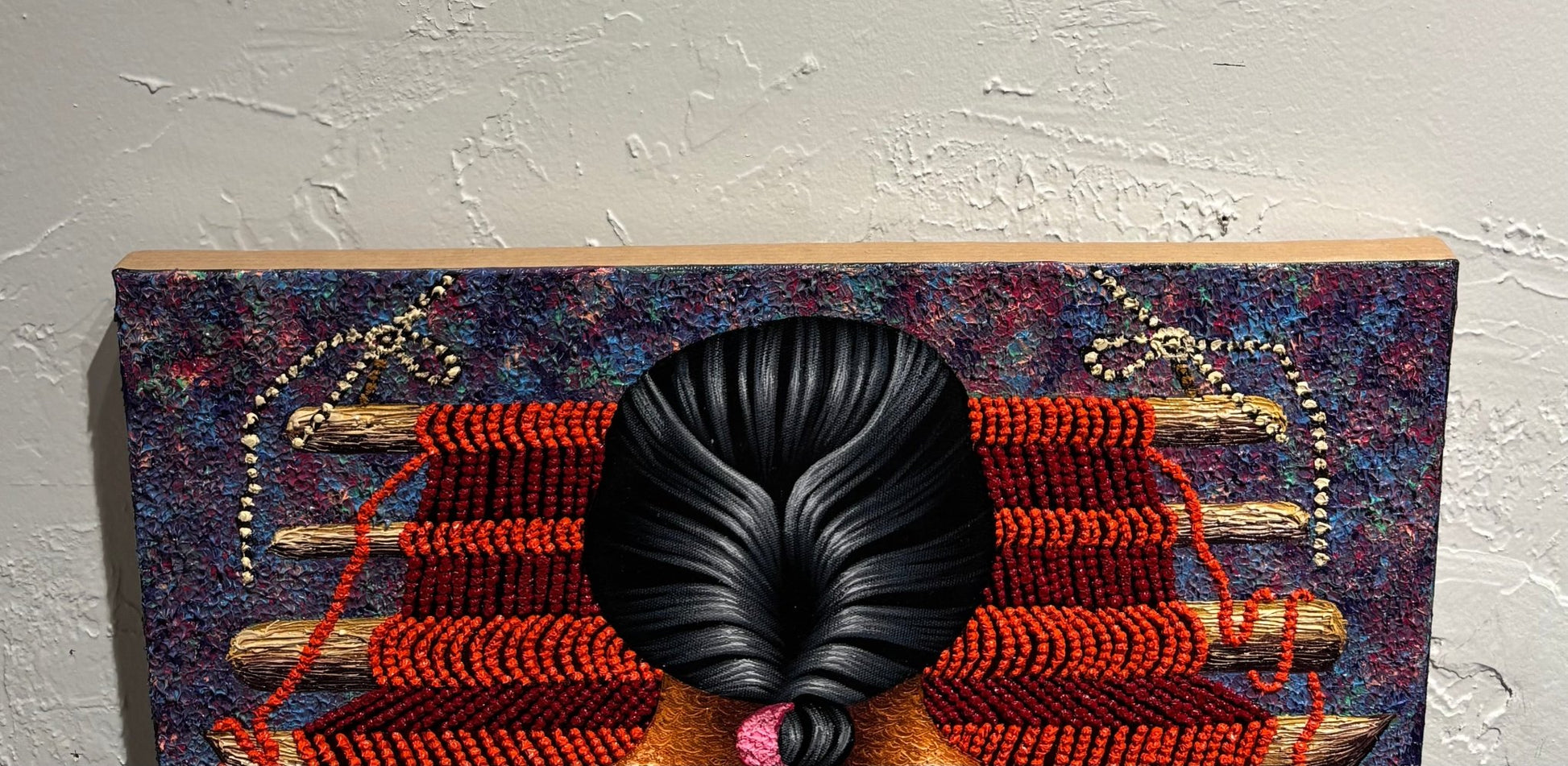 Original Painting "Chichicastenango Weaver" by Lorenzo Cruz 24.8” x 16.9” - ThePopUp Art Gallery