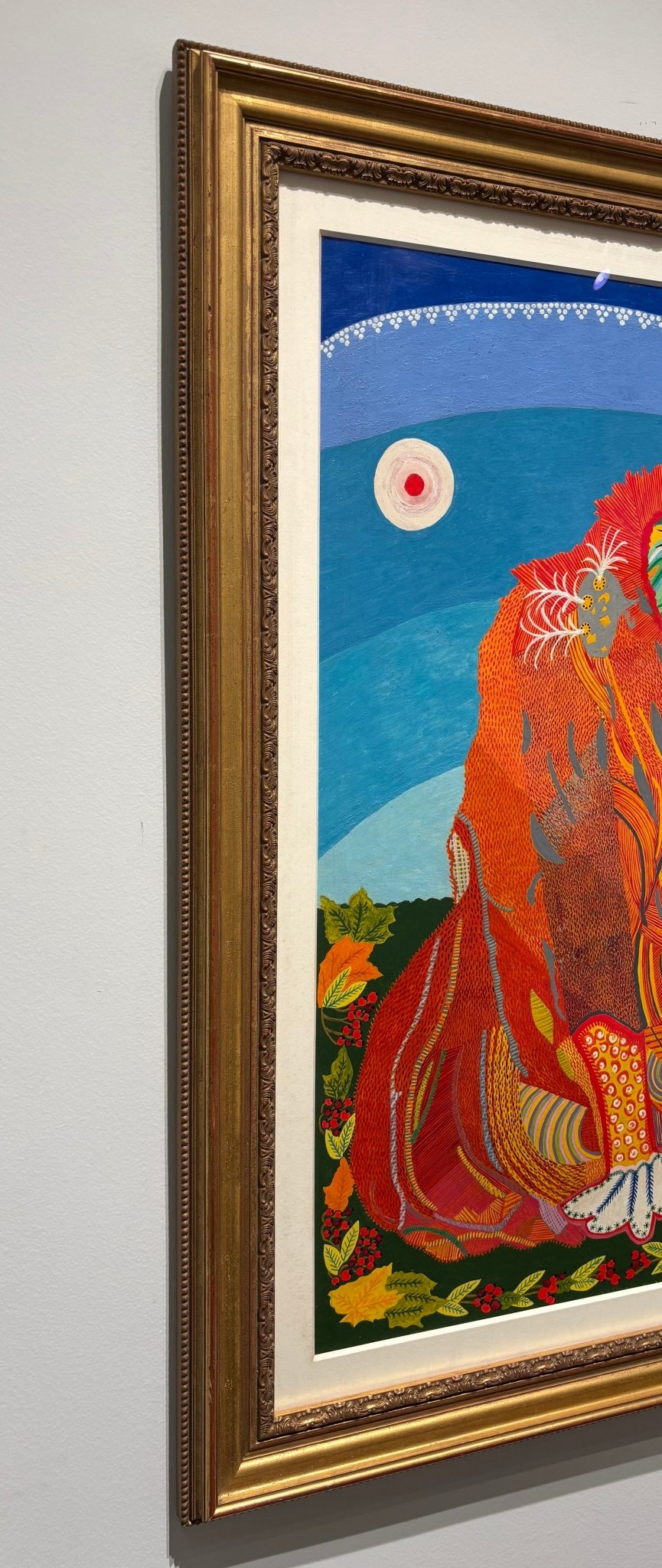 Original Painting "The Playful Lion" by Tatiana Dmitriyevna Elenok 27.6" x 19.7" - ThePopUp Art Gallery