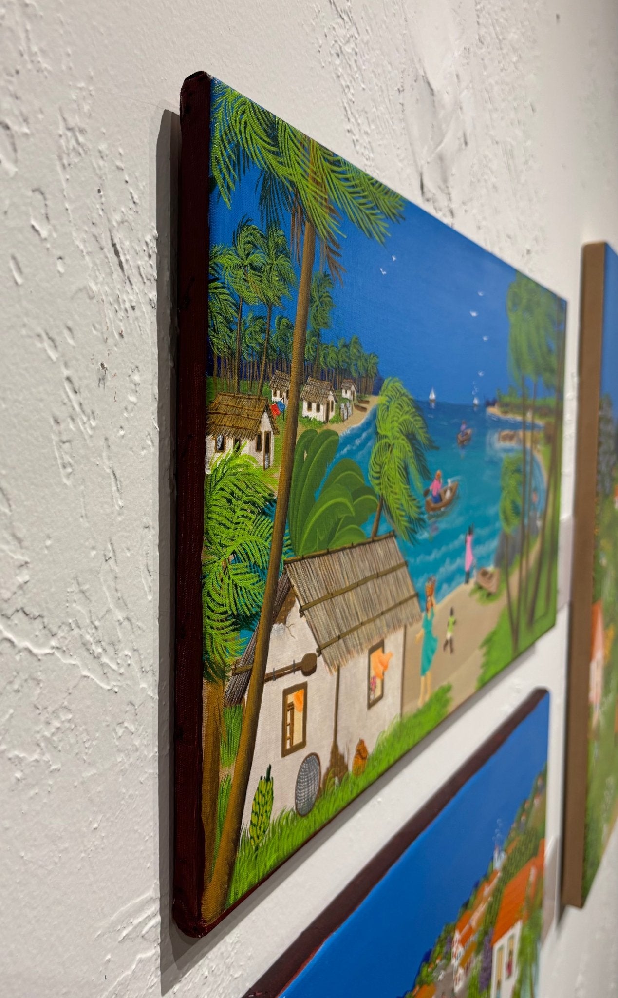 Original Painting "Strong Winds" by Ana Maria Dias 11 13/16" x 23 5/8" - ThePopUp Art Gallery