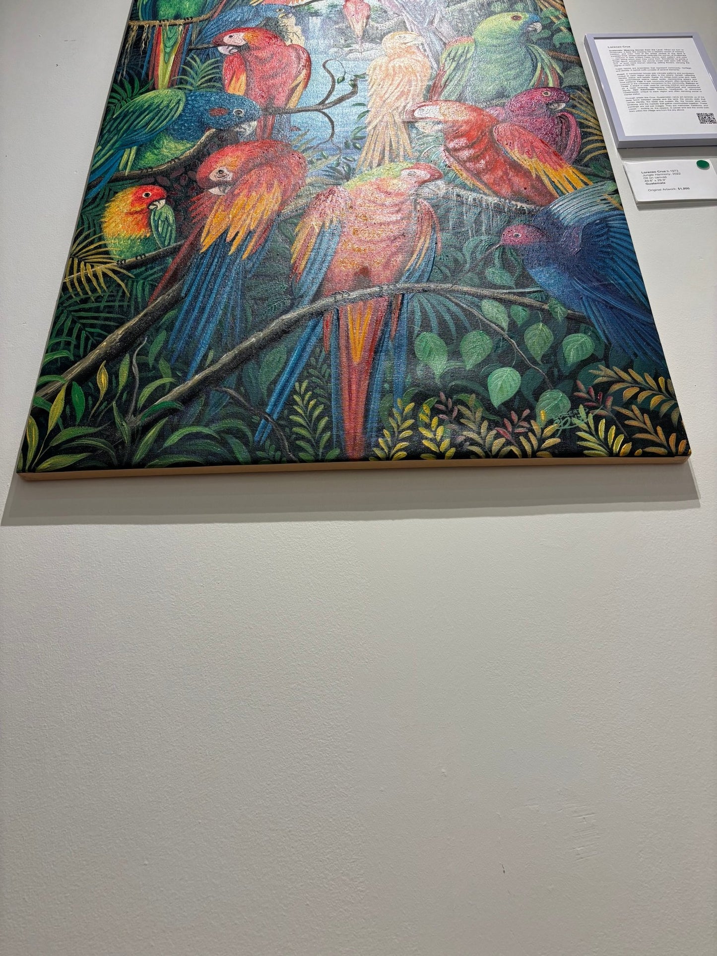 Original Painting "Jungle Harmony" by Lorenzo Cruz 49.6” x 29.9” - ThePopUp Art Gallery