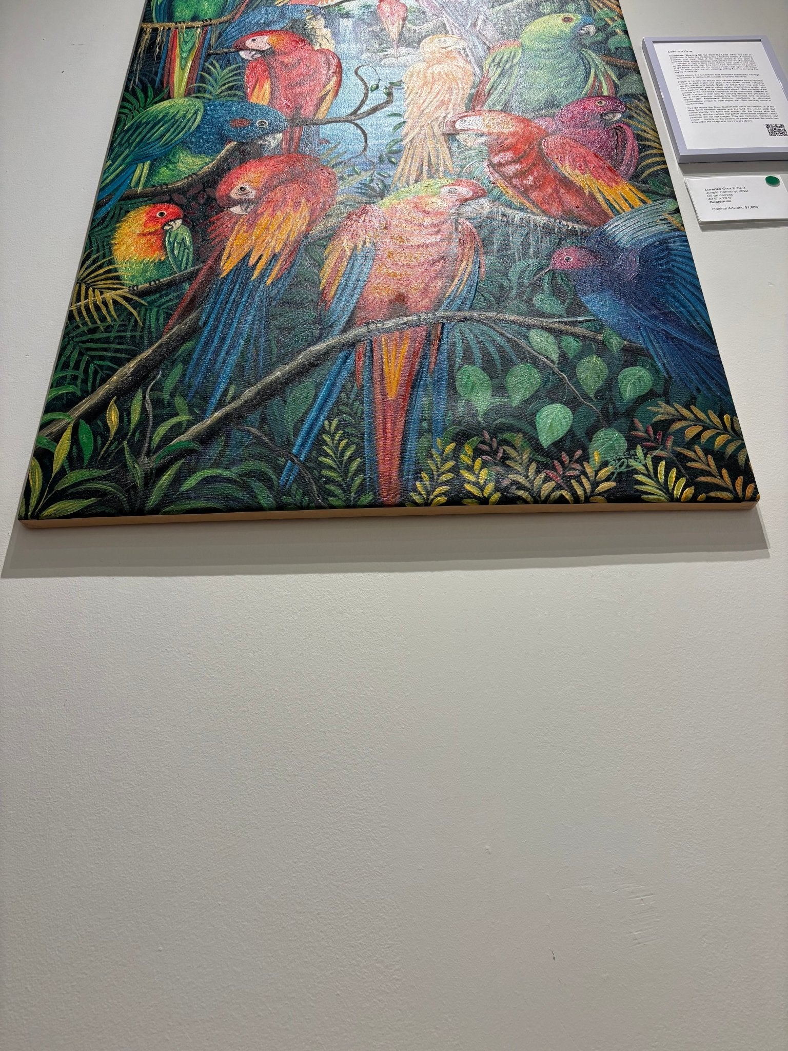 Original Painting "Jungle Harmony" by Lorenzo Cruz 49.6” x 29.9” - ThePopUp Art Gallery
