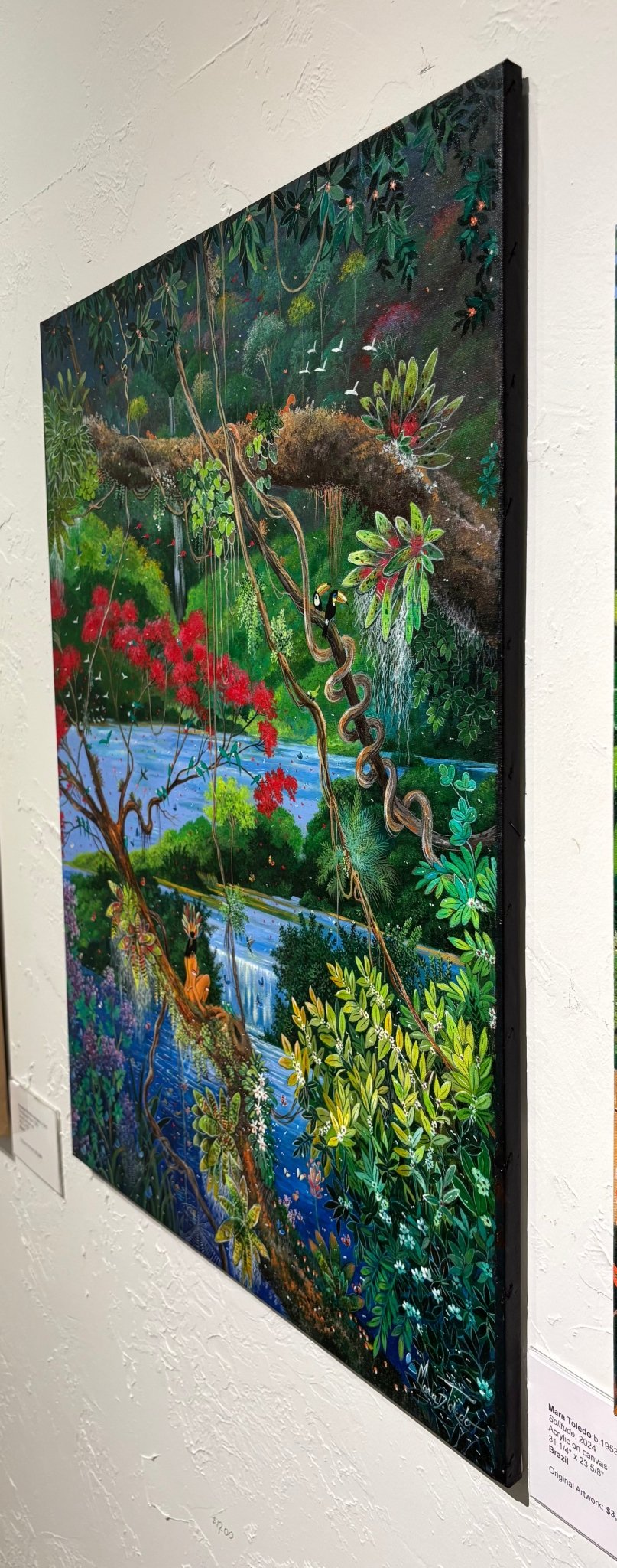 Original Painting "Solitude" by Mara Toledo 31 1/4" x 23 5/8" - ThePopUp Art Gallery