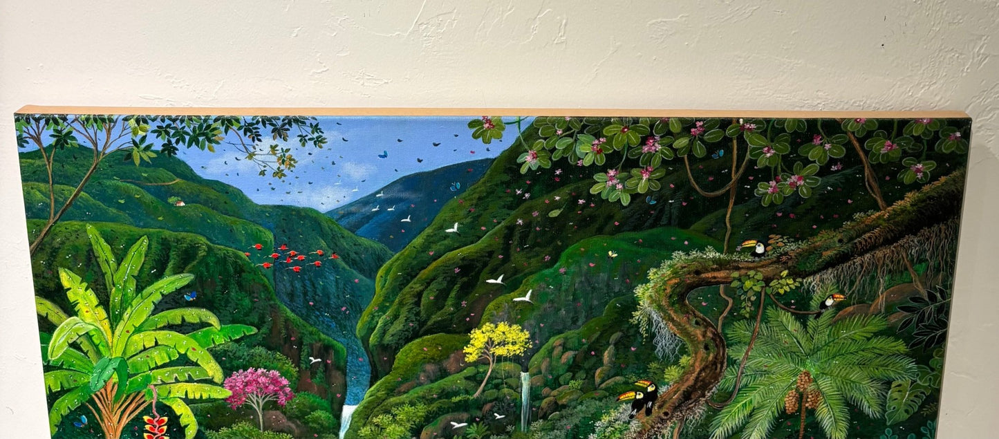 Original Painting "The Portal to Paradise" by Mara Toledo 23 5/8 x 31 1/2 - ThePopUp Art Gallery