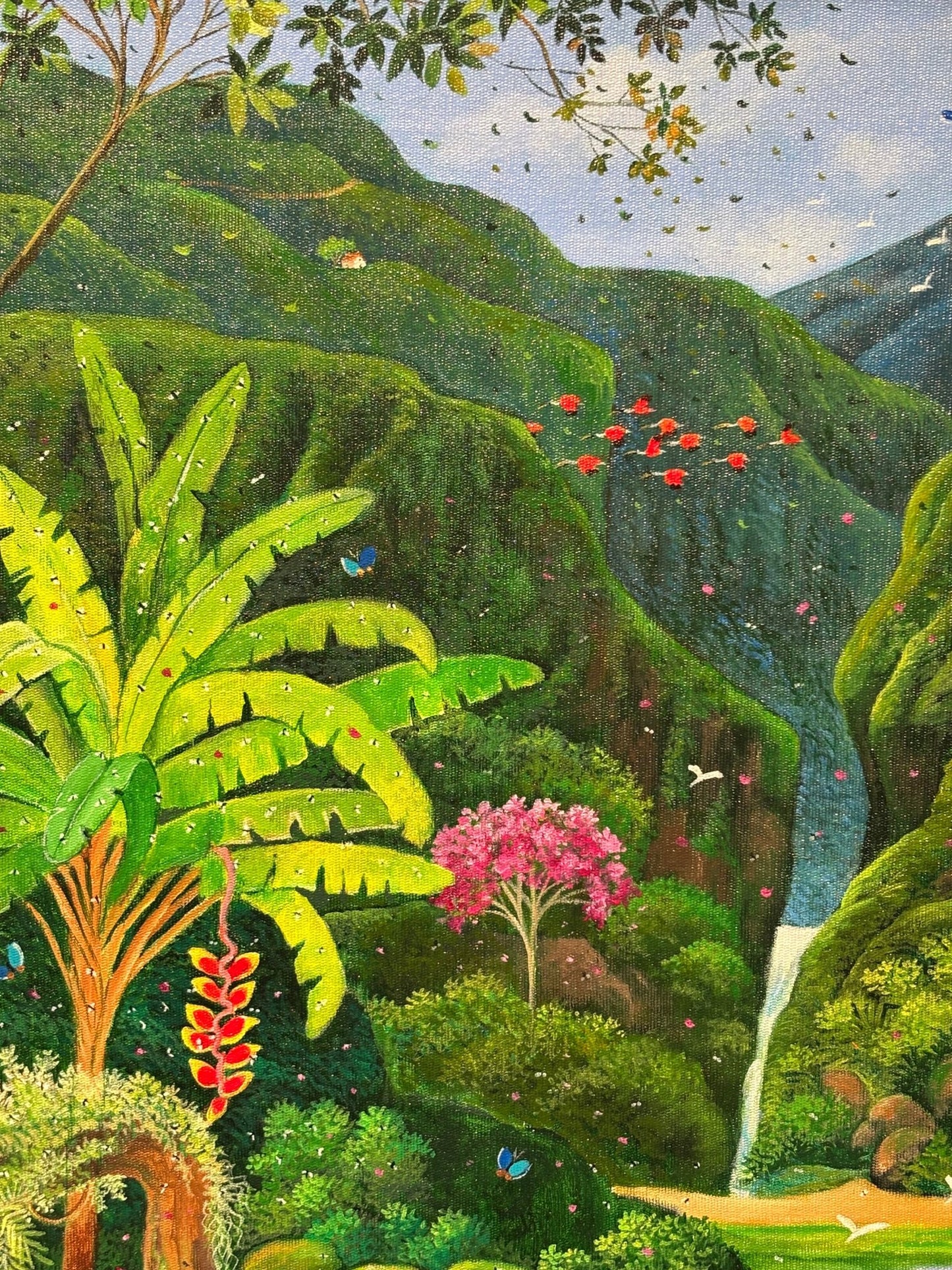 Original Painting "The Portal to Paradise" by Mara Toledo 23 5/8 x 31 1/2 - ThePopUp Art Gallery