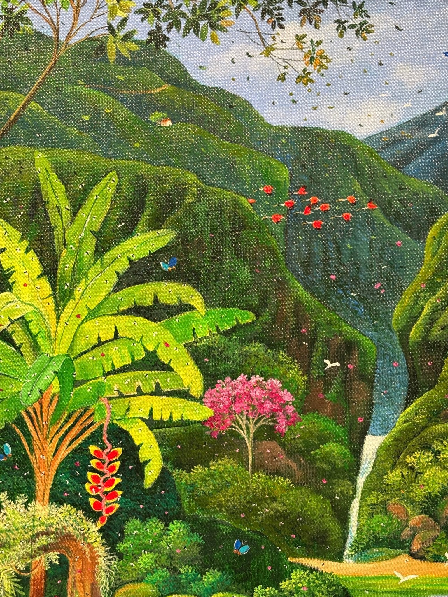 Original Painting "The Portal to Paradise" by Mara Toledo 23 5/8 x 31 1/2 - ThePopUp Art Gallery