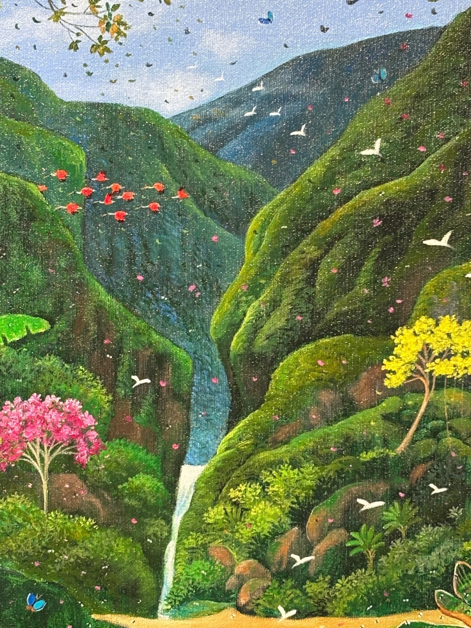 Original Painting "The Portal to Paradise" by Mara Toledo 23 5/8 x 31 1/2 - ThePopUp Art Gallery