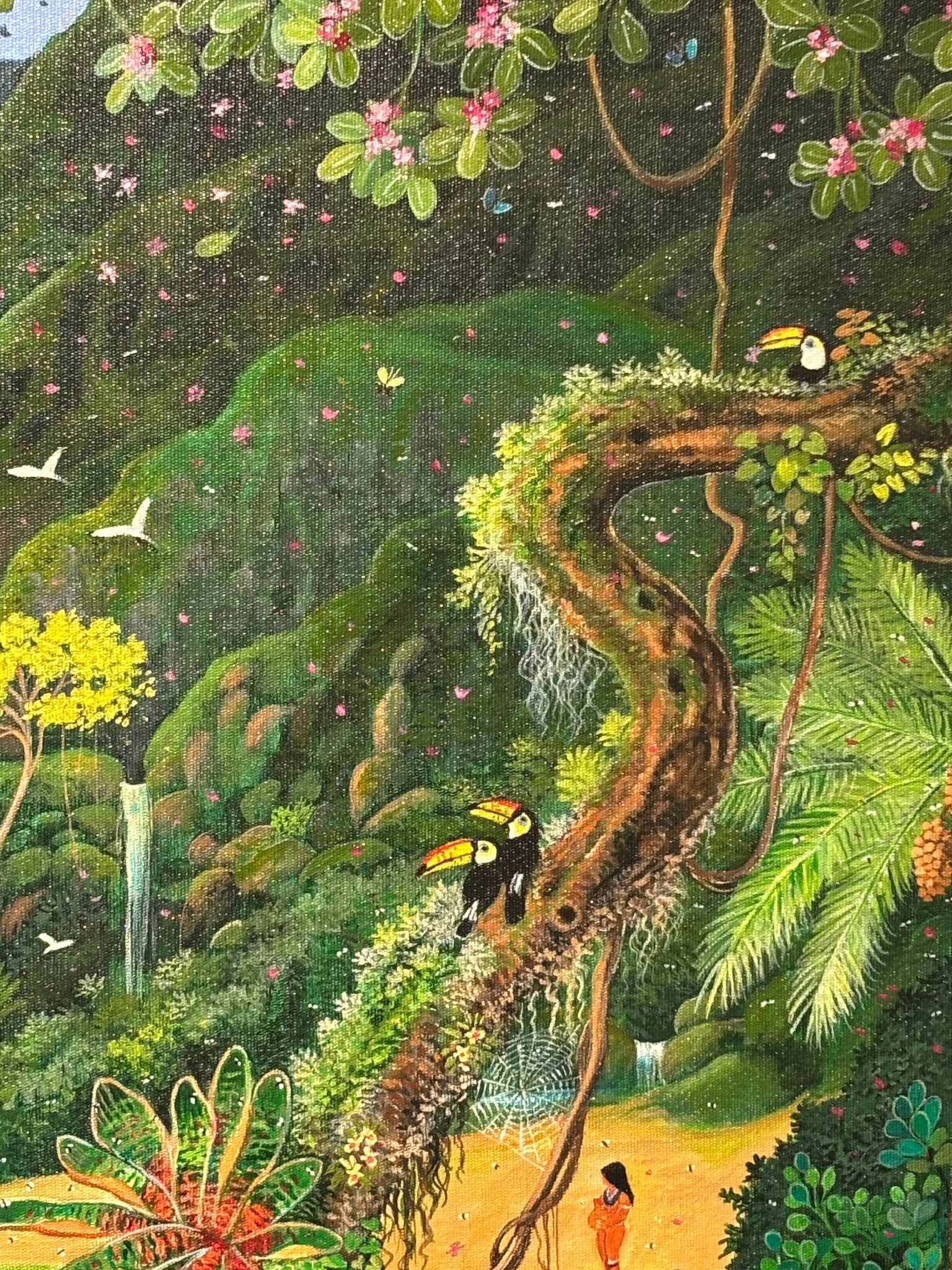 Original Painting "The Portal to Paradise" by Mara Toledo 23 5/8 x 31 1/2 - ThePopUp Art Gallery