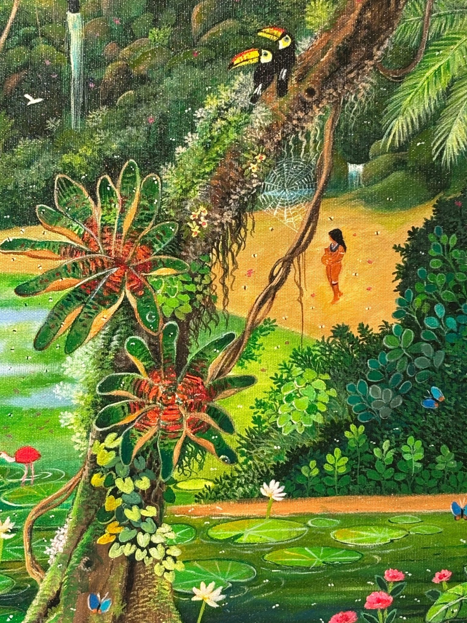 Original Painting "The Portal to Paradise" by Mara Toledo 23 5/8 x 31 1/2 - ThePopUp Art Gallery