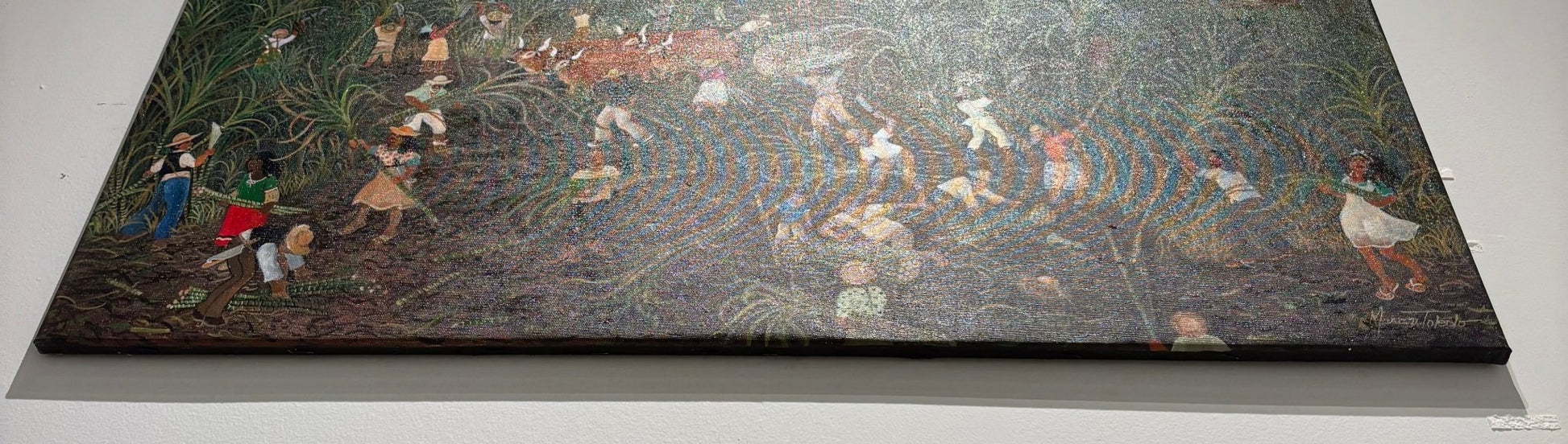 Original Painting "Arrival of The Produce" by Mara Toledo 23.5"x352/8" - ThePopUp Art Gallery