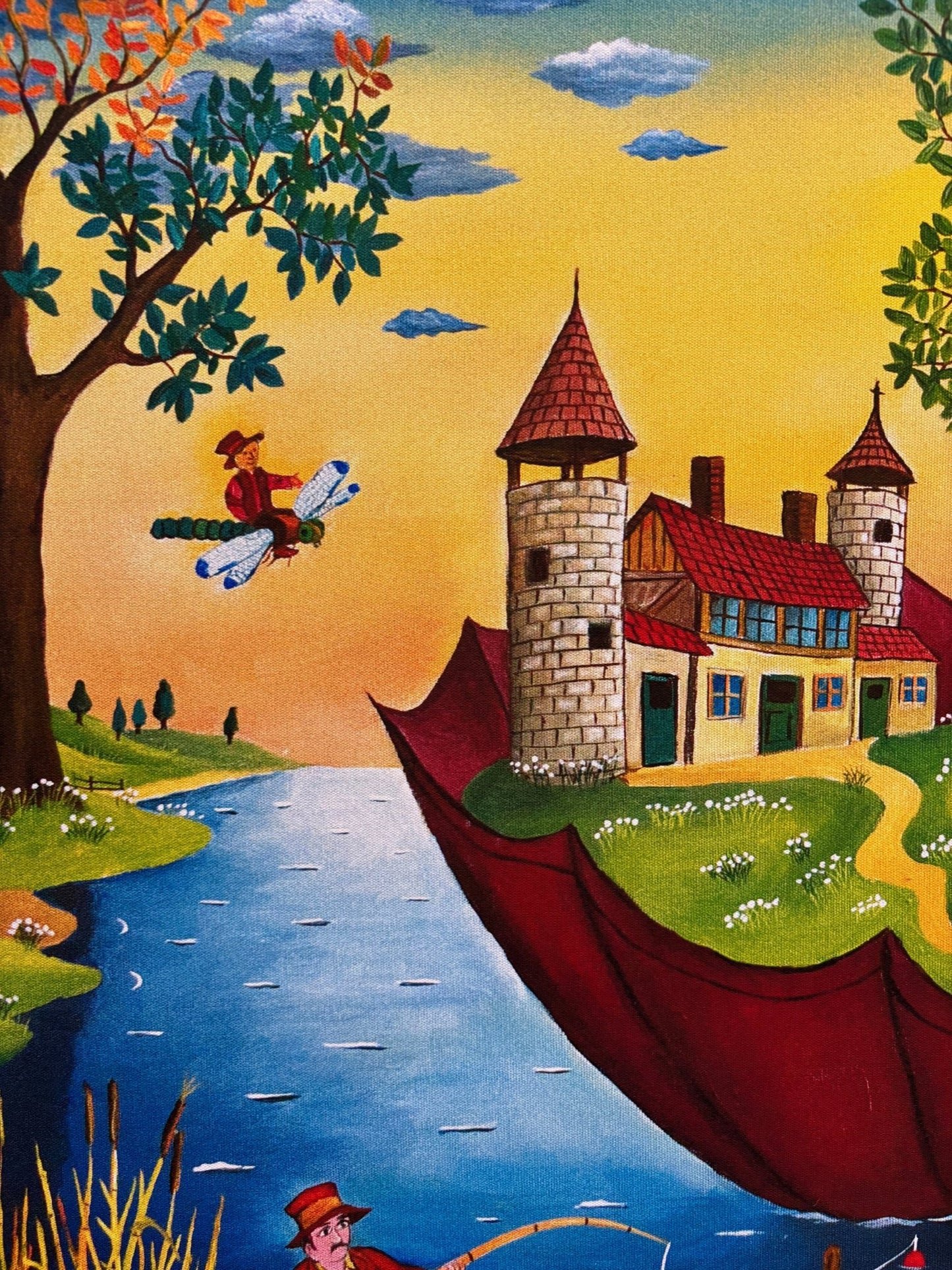 Print "Red Umbrella" by Mihai Dascalu 39.5" x 27.5" - ThePopUp Art Gallery