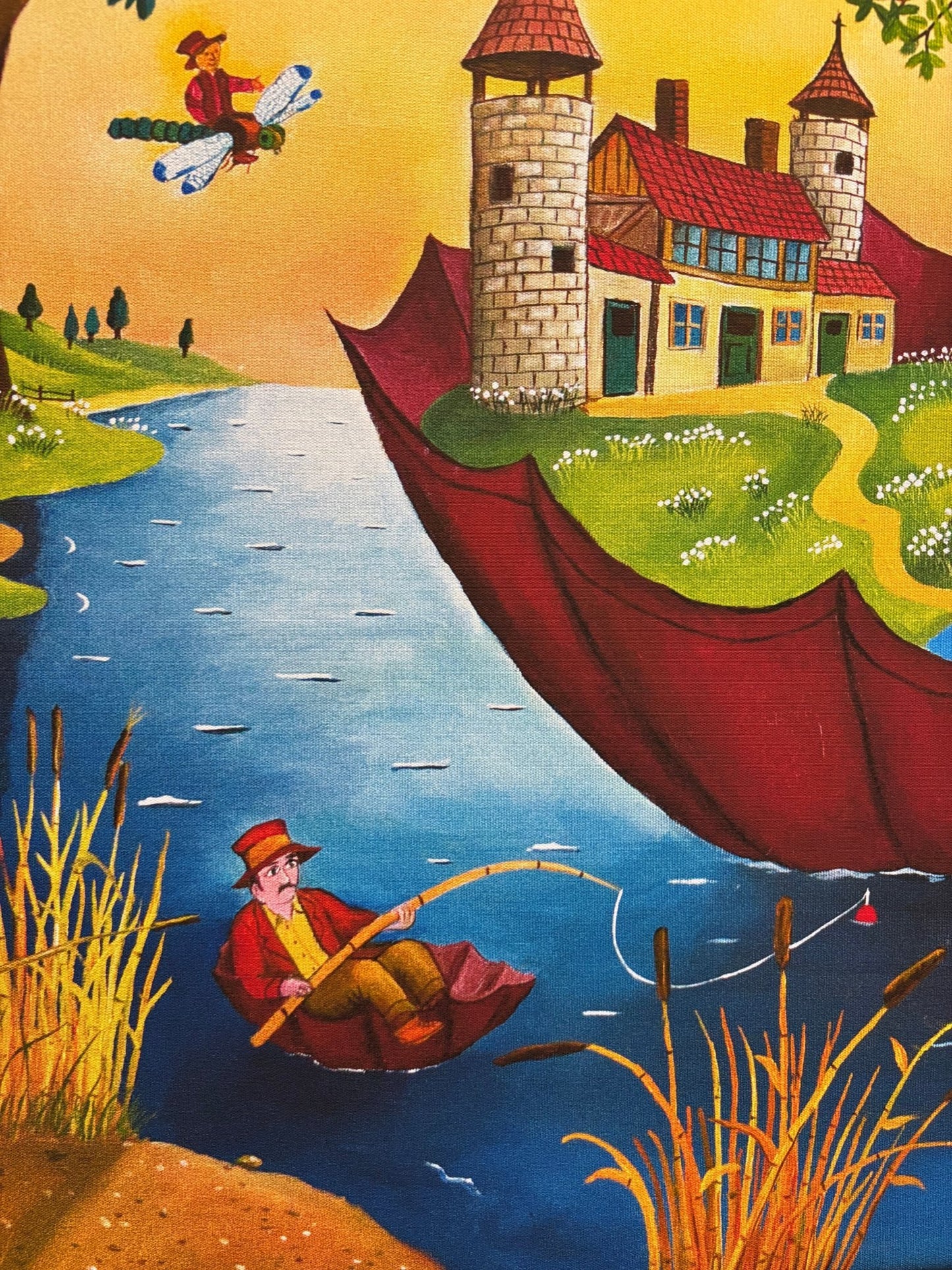 Print "Red Umbrella" by Mihai Dascalu 39.5" x 27.5" - ThePopUp Art Gallery